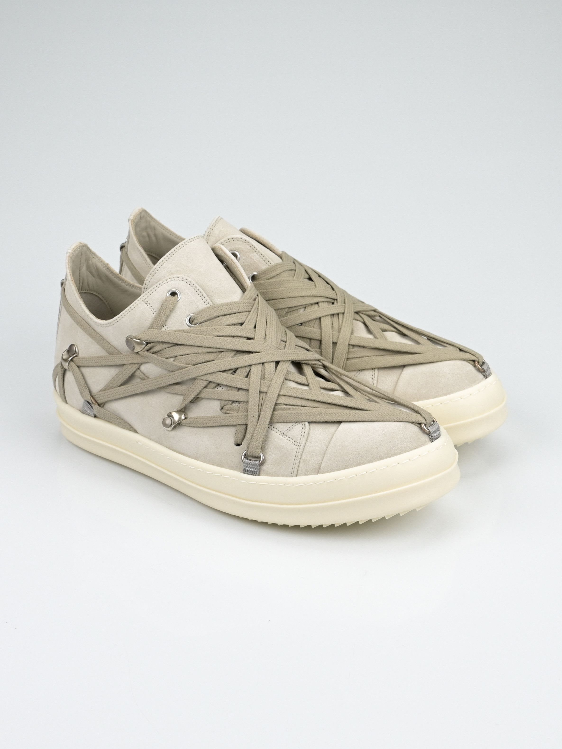 Rick Owens Megalace Suede Low Top Ramones Size US 10 / EU 43 - 1 Thumbnail