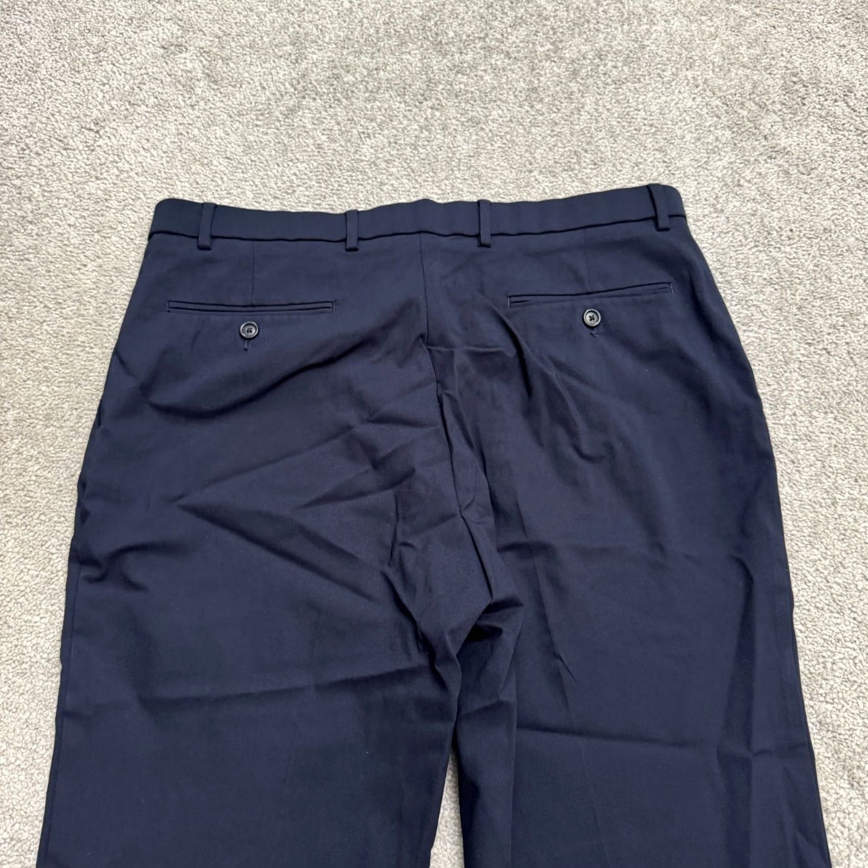 Tommy Hilfiger Tommy Hilfiger TH Flex Modern Fit Performance Chino Pants Mens 34 Navy Blue Slim Straight Mens Size US 34 / EU 50 - 6 Thumbnail