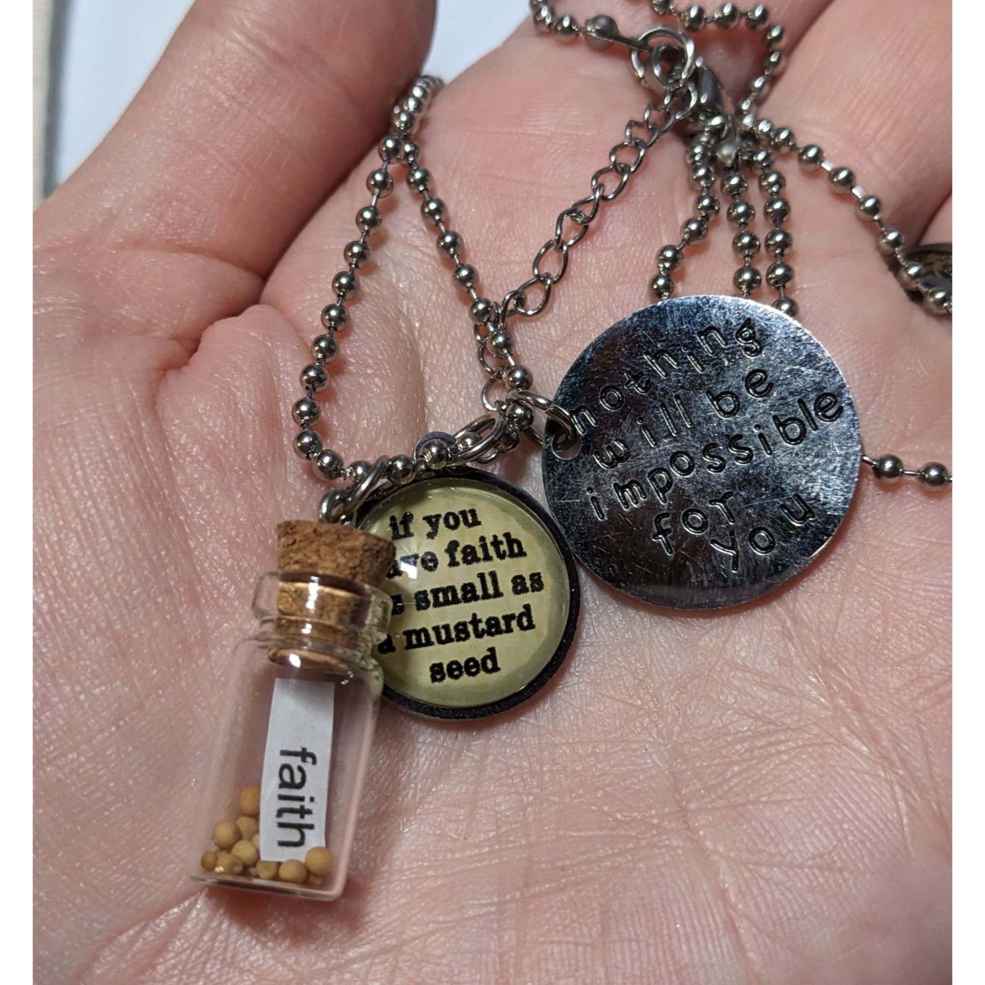 Other Religious Faith Mustard Seed Charm Necklace Size ONE SIZE - 3 Thumbnail