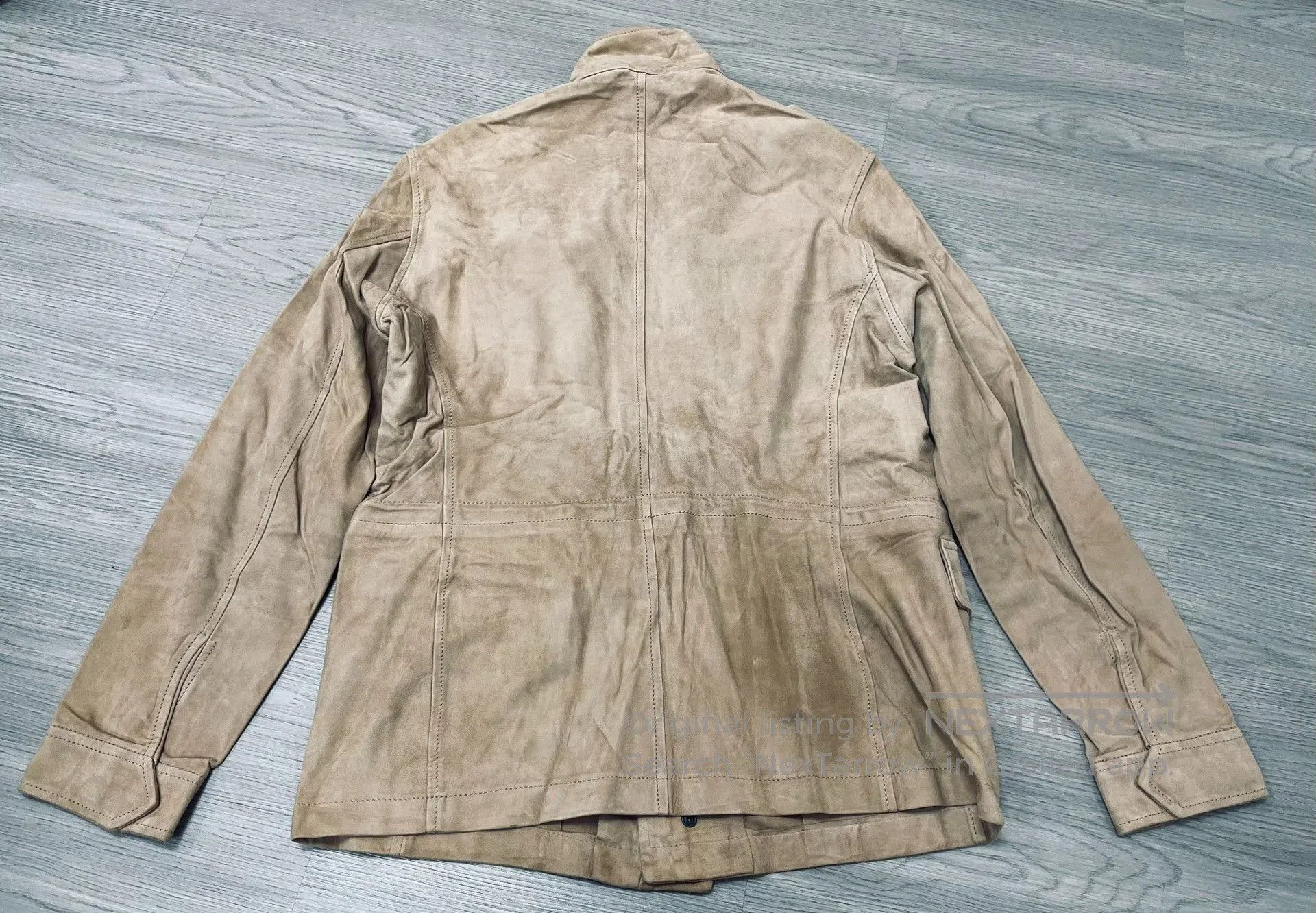 Ziggy Chen Italian Suede Safari Jacket. Size US L / EU 52-54 / 3 - 5 Thumbnail