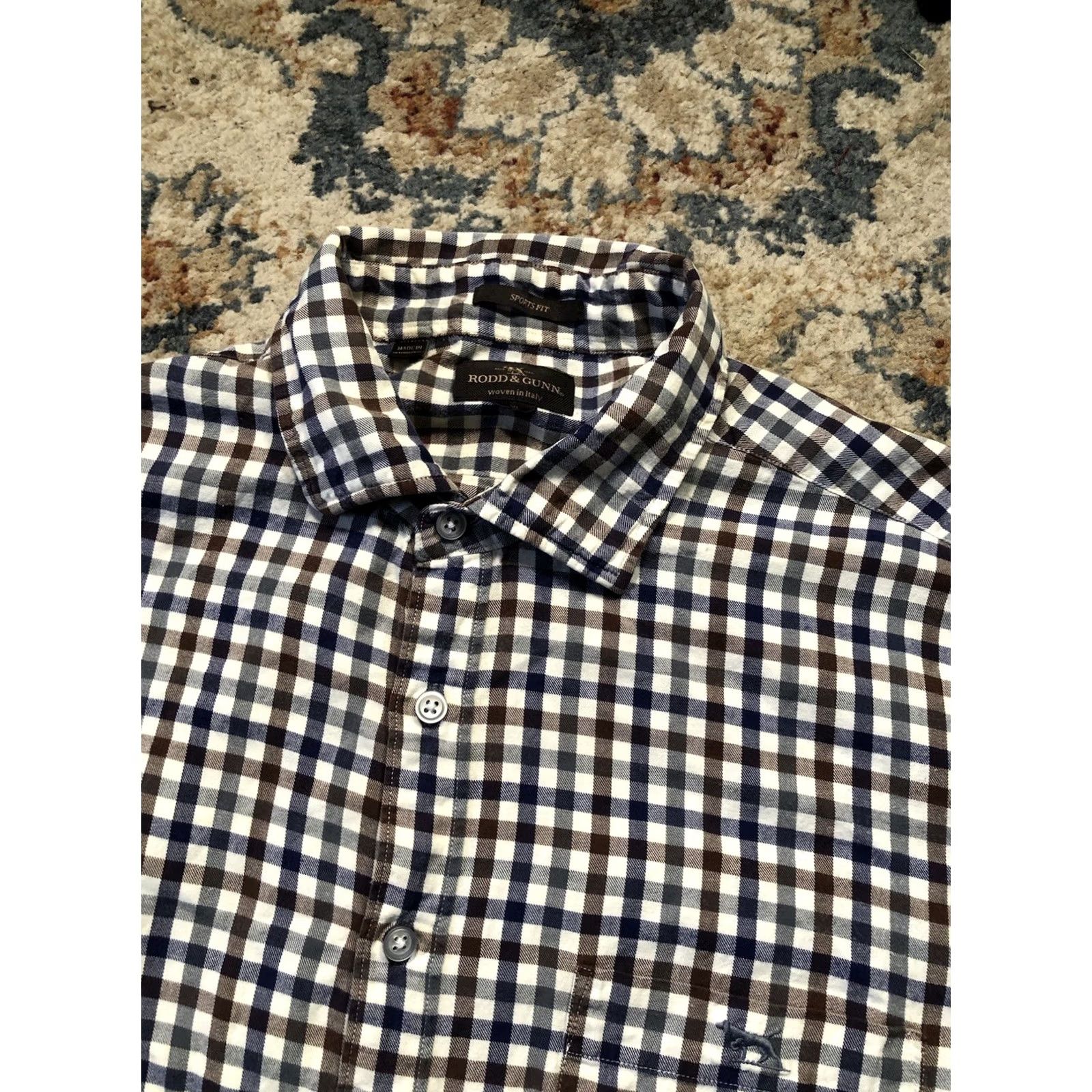 Rodd & Gunn Rodd & Gunn Shirt Plaid Button Down Men’s XL Blue Multicolor Cotton Athletic Sports Fit Long Sleeve Button-Up Collared Size US XL / EU 56 / 4 - 7 Thumbnail