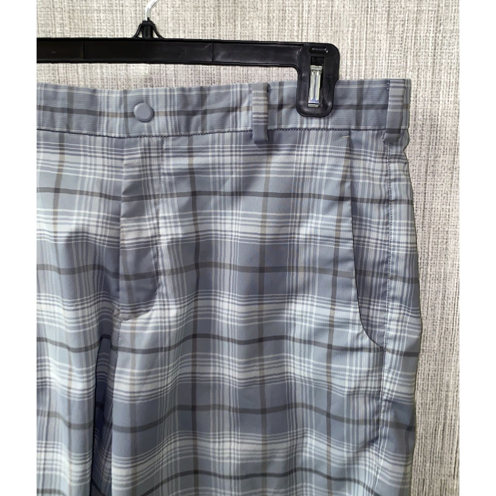 Nike Nike Golf Mens Gray Plaid Golf Shorts Size 32 Size US 32 / EU 48 - 2 Thumbnail