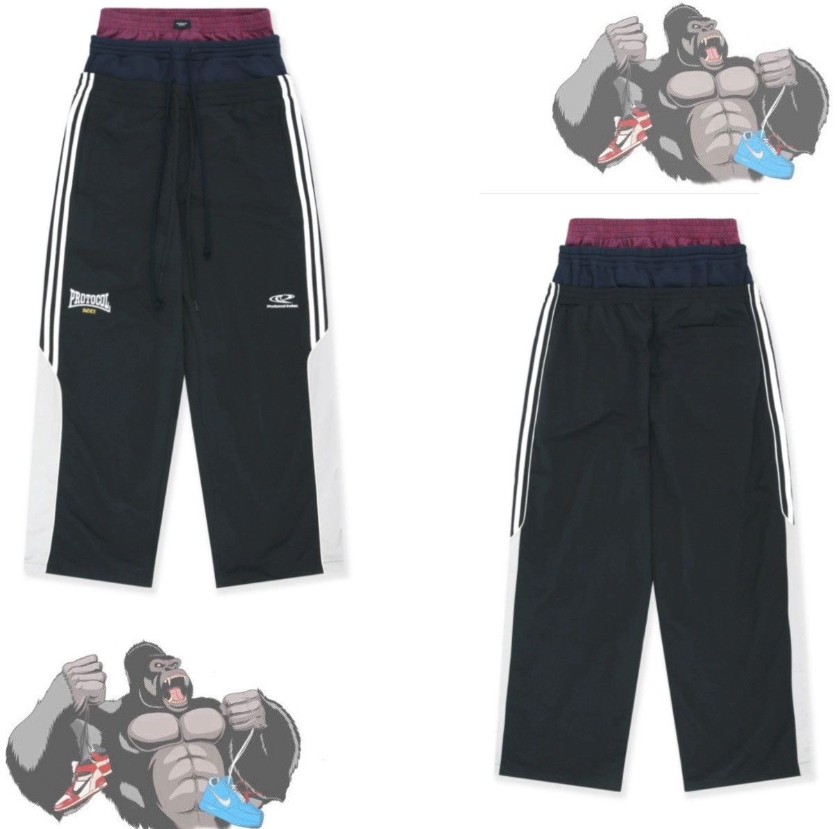 PROJECT G/R Protocol Index 3 LAYERED TRACK PANTS PROJECT GR | Grailed