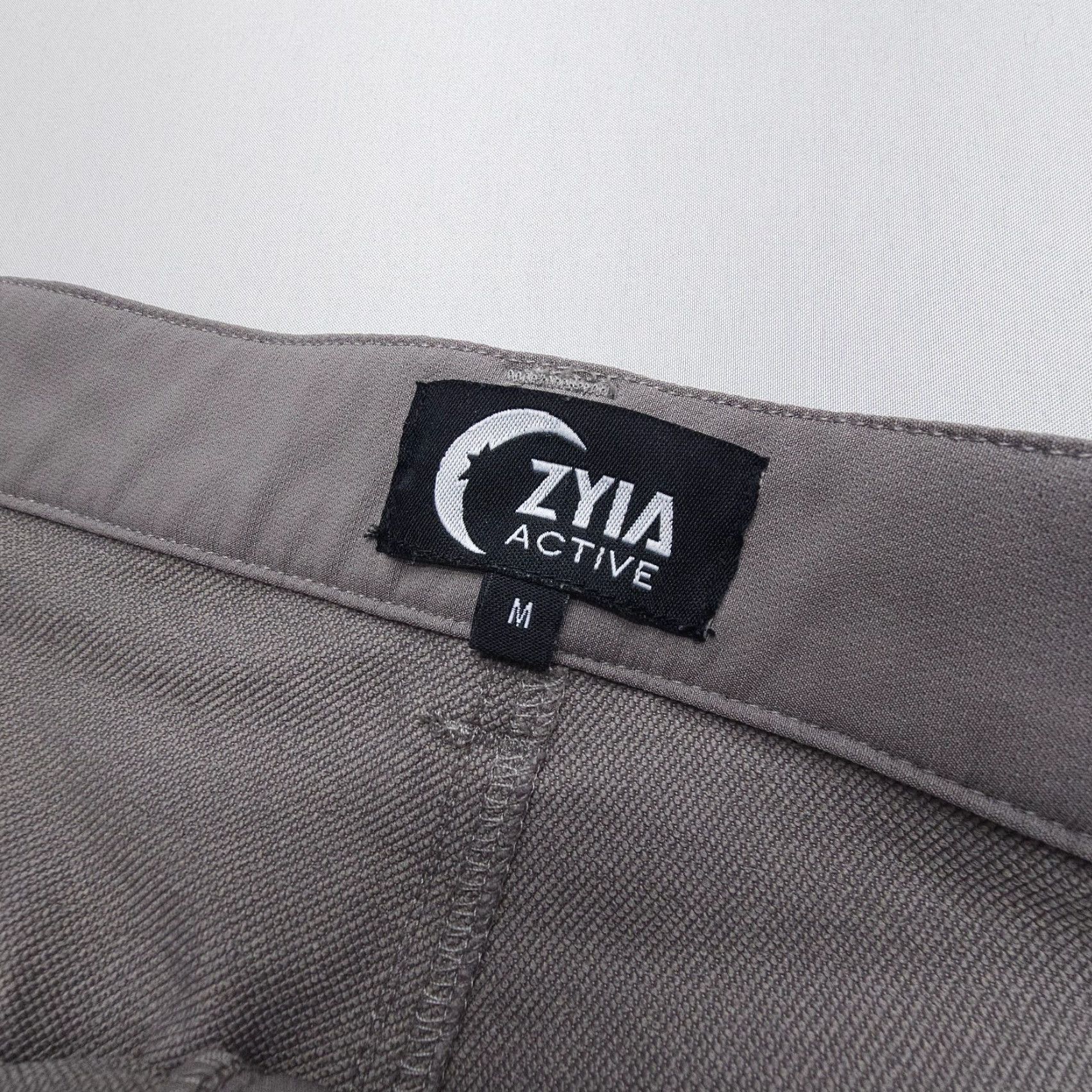 Vintage Zyia Active Slim Stretch Chino Pants Mens Medium Gray Golf Tech Commuter Travel Size US 31 - 3 Thumbnail