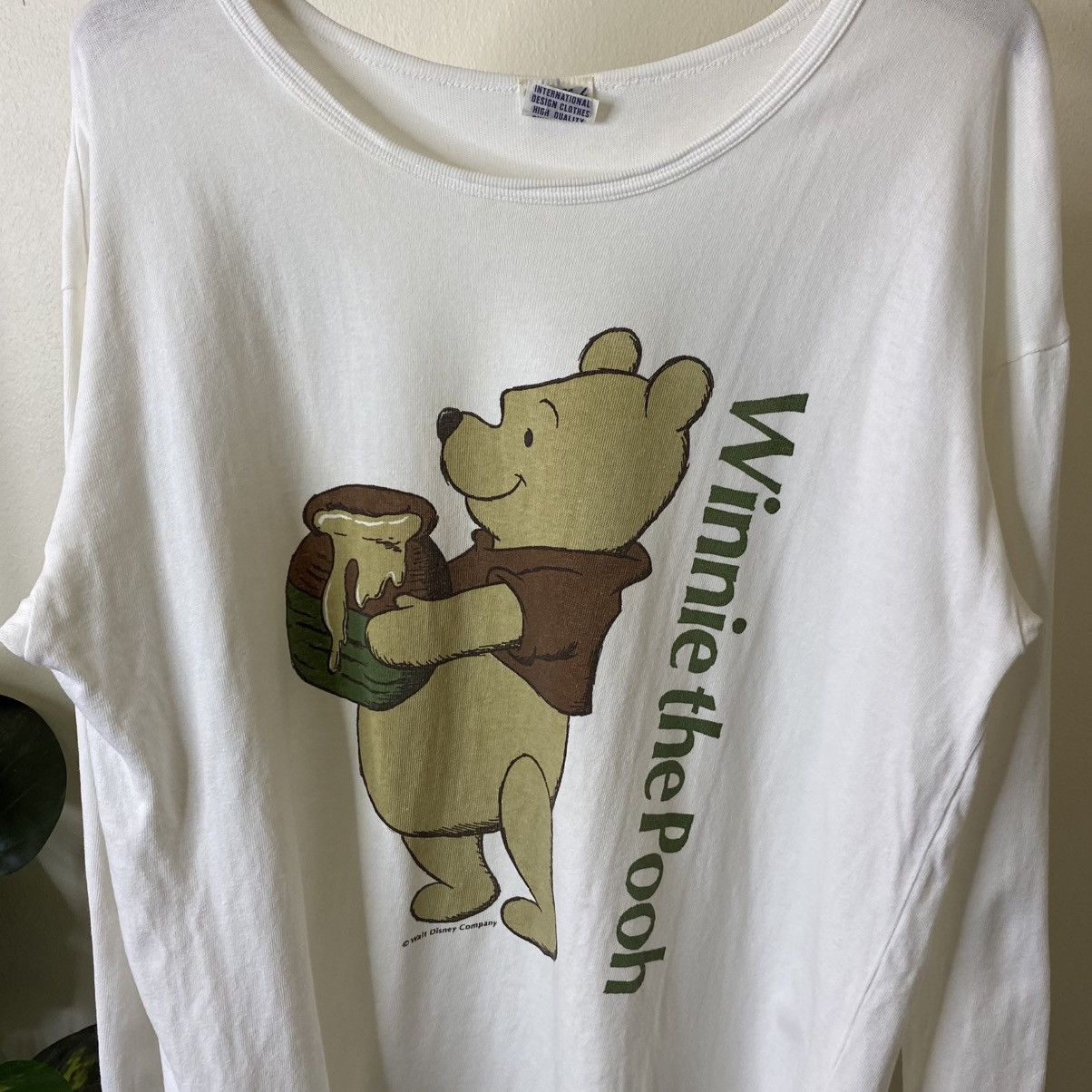 Vintage 1990s Walt Disney Company Winnie The Pooh Cartoon LS Tshirt Size US L / EU 52-54 / 3 - 2 Thumbnail