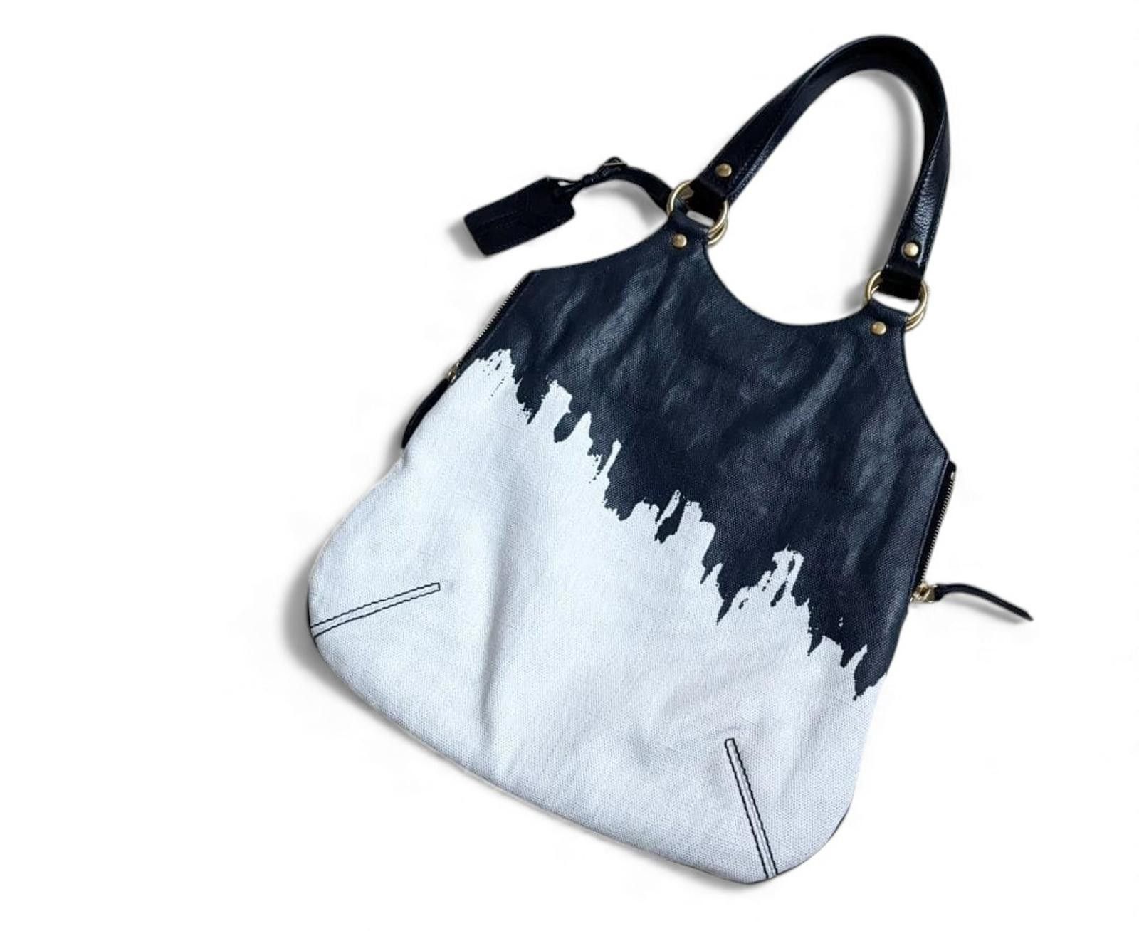 Saint Laurent Paris Saint Laurent - Black and White Two-Tone Handbag Size ONE SIZE - 2 Thumbnail
