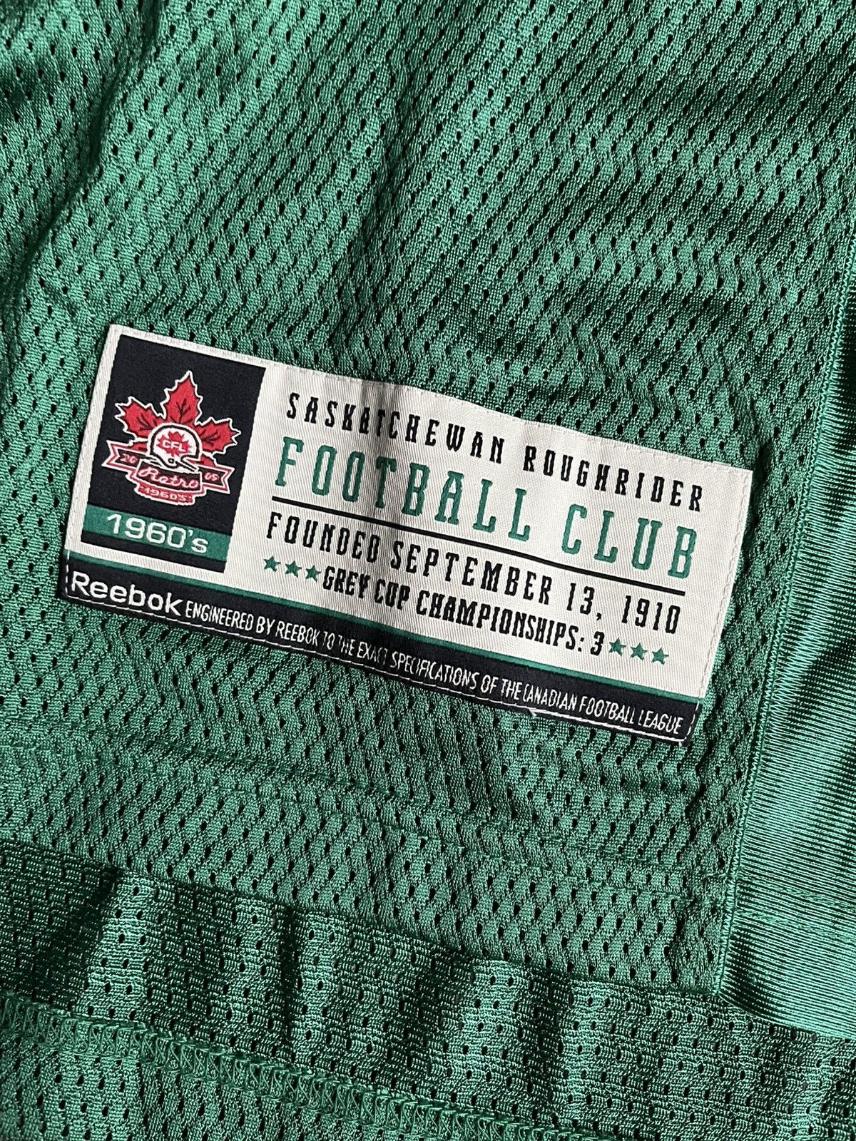 Reebok Vintage Reebok Saskatchewan Roughriders #83 Andy Fantuz CFL Size US XXL / EU 58 / 5 - 7 Thumbnail