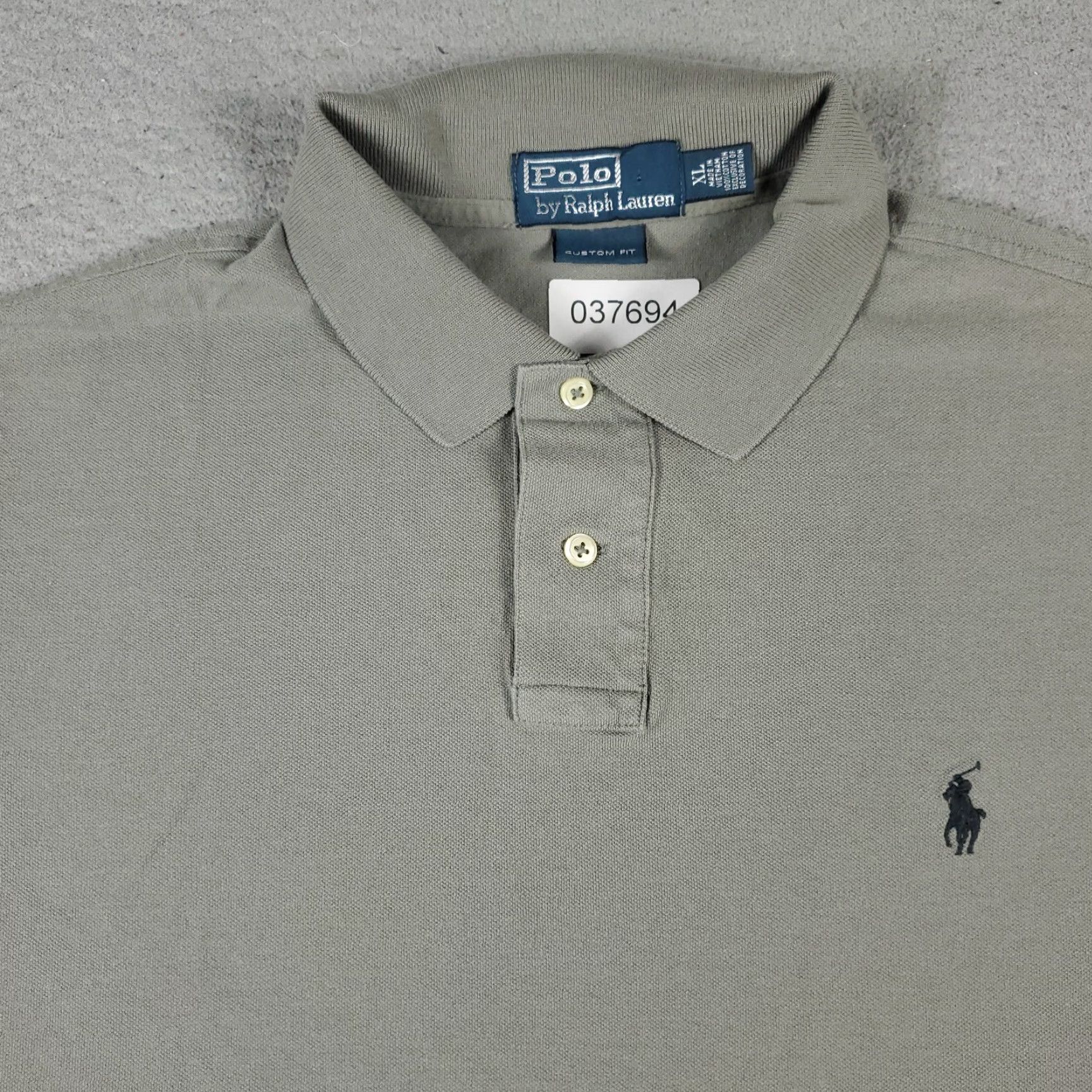 Ralph Lauren Ralph Lauren Polo Shirt Gray Casual Short Sleeve Mens XL Size US XL / EU 56 / 4 - 2 Thumbnail