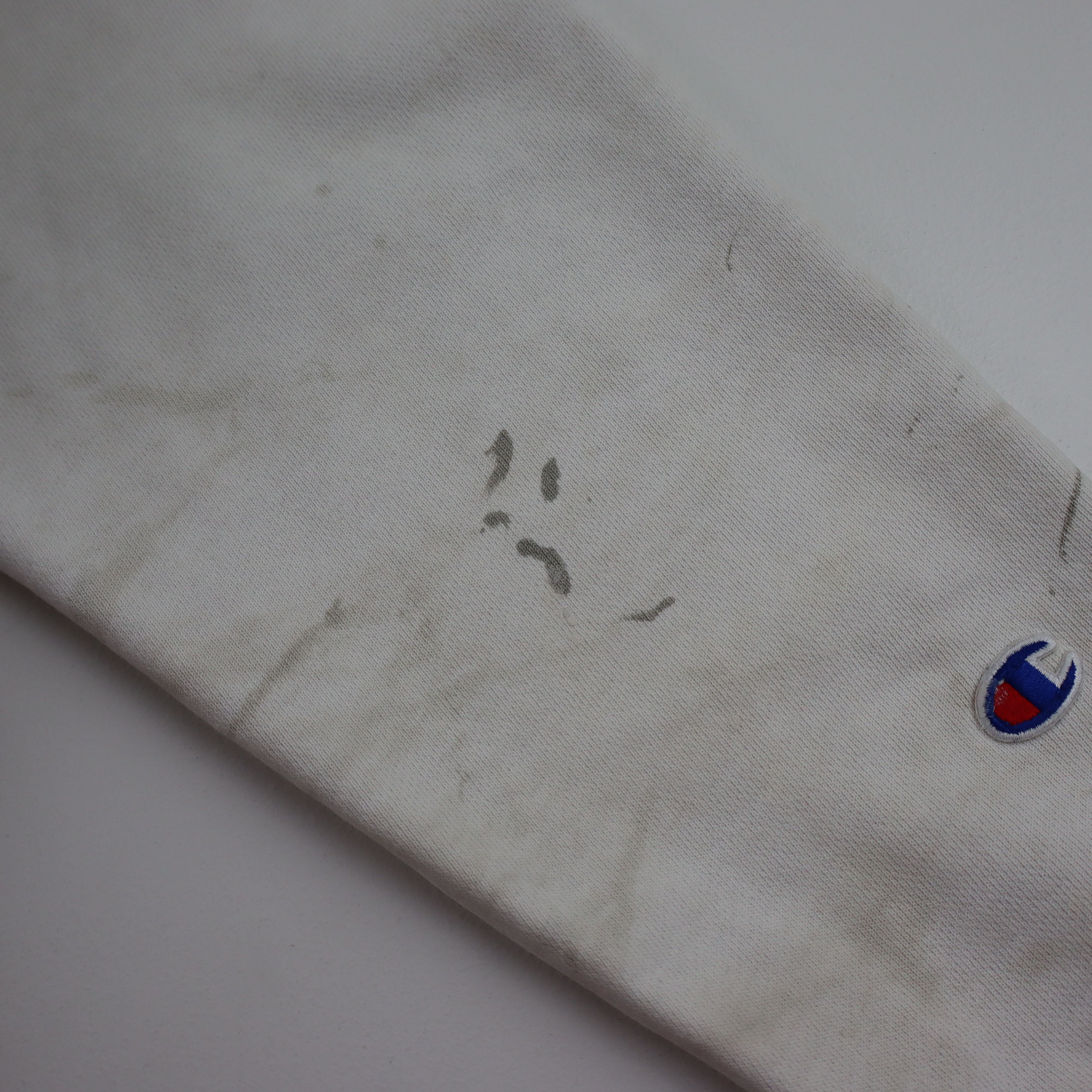 Champion × Vintage Crazy Distressed 90s Champion Reverse Weave Blank Hoodie Size US M / EU 48-50 / 2 - 8 Thumbnail