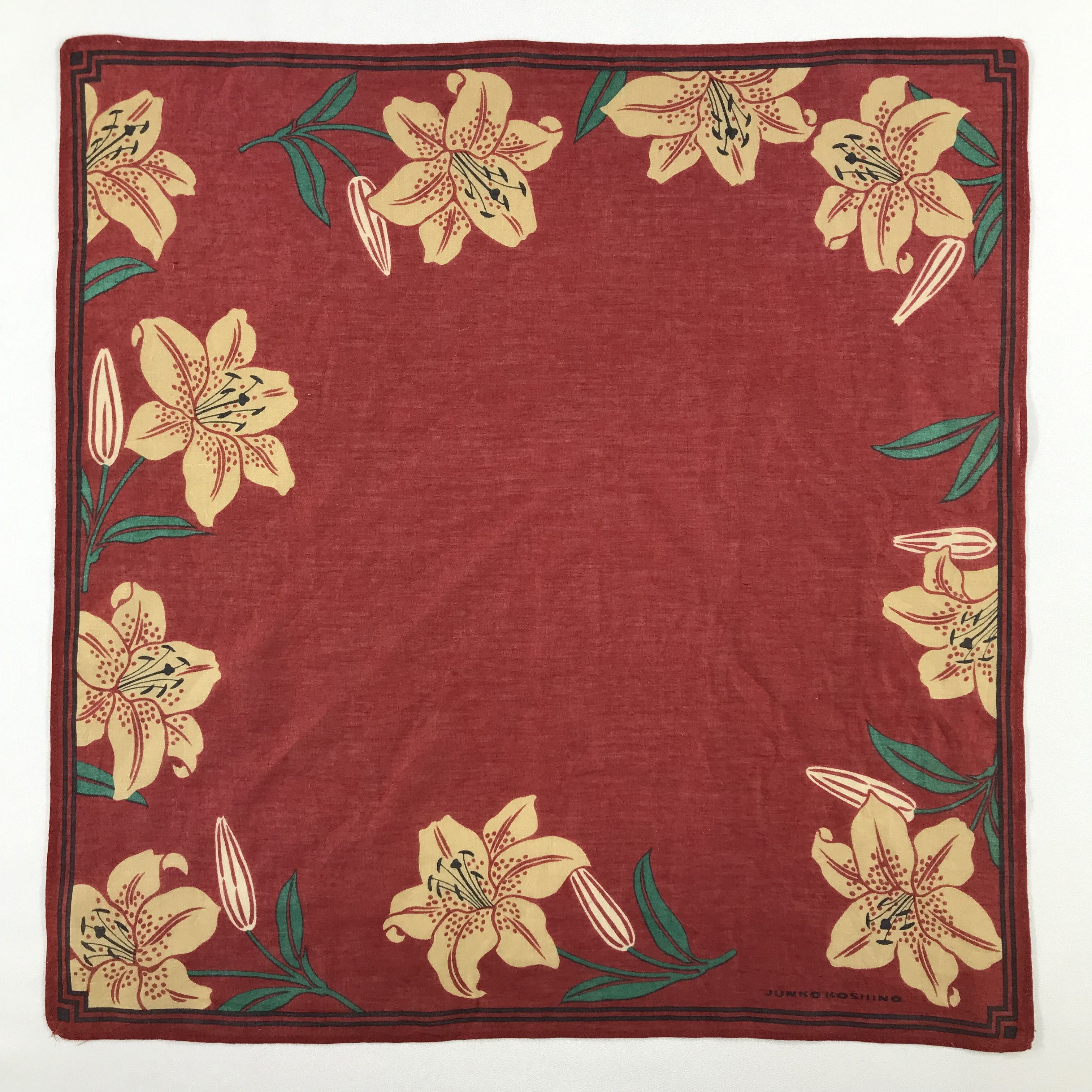 Mr. Junko × Vintage Junko Koshino Bandana / Handkerchief / Neckerchief -S2254 Size ONE SIZE - 1 Thumbnail