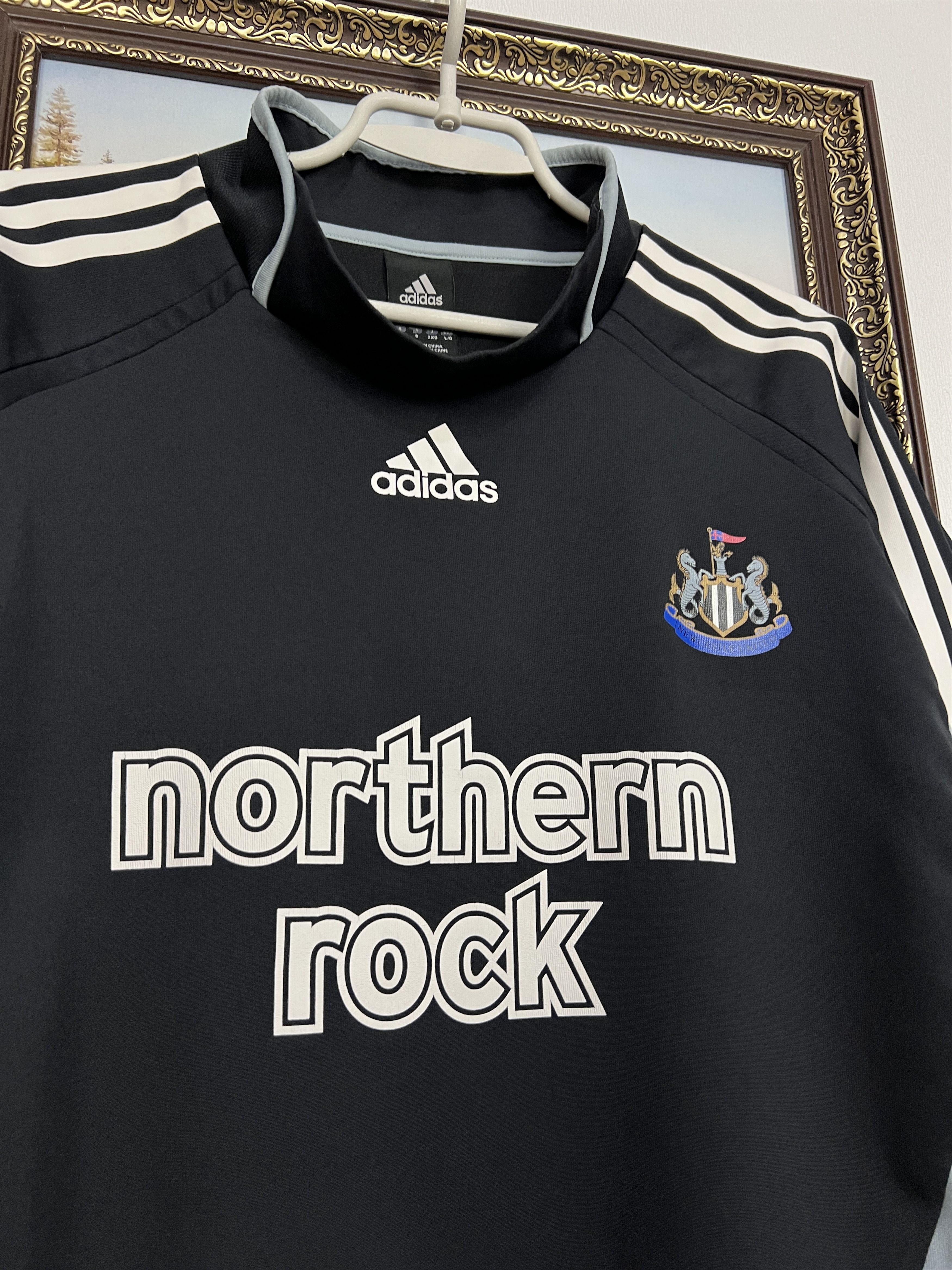Adidas Newcastle United Player Issue Train Sweatshirt Jacket Size US L / EU 52-54 / 3 - 3 Thumbnail