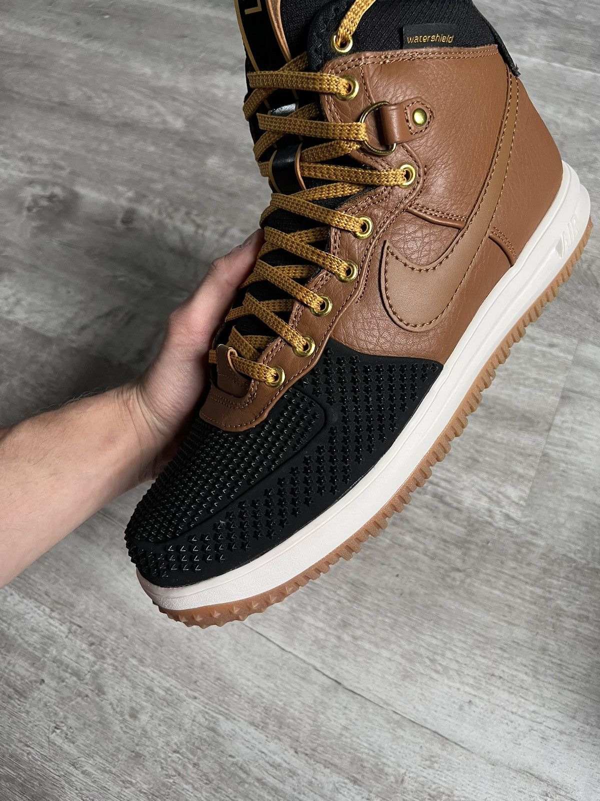 Nike Nike Lunar Force 1 Duckboot Ale Brown Black Size US 13 / EU 46 - 9 Thumbnail