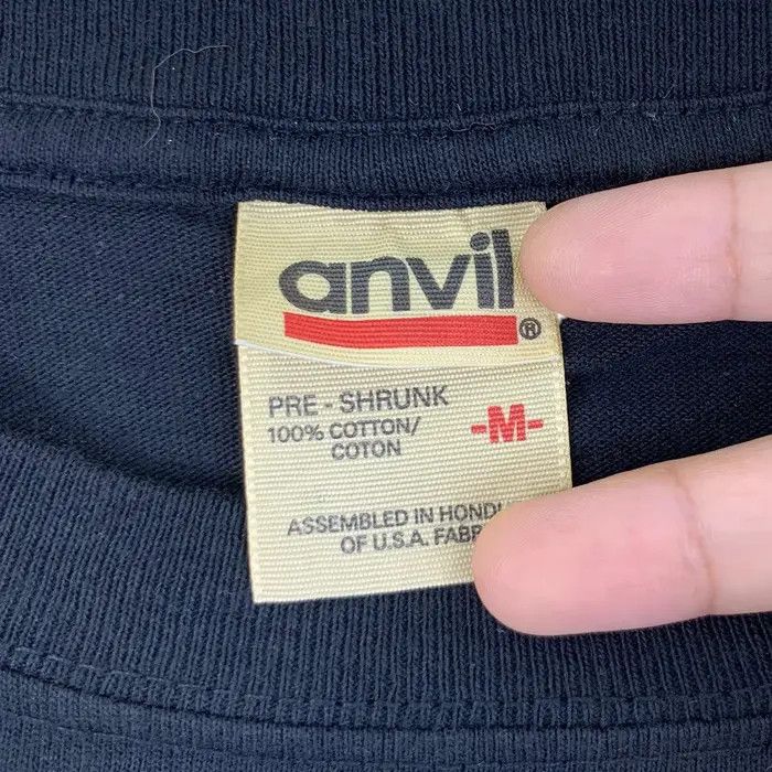 Anvil Vintage 90’ ANVIL FABRIC Minimalist Design Plain Tee Shirt Size US M / EU 48-50 / 2 - 5 Thumbnail