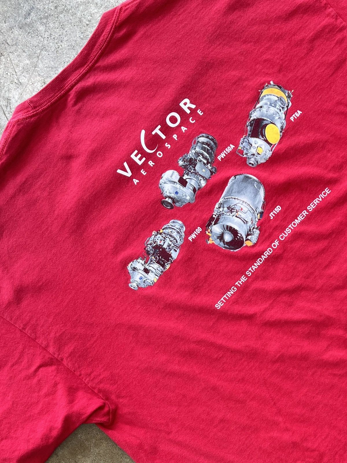 Vintage Vintage Aerospace Vector Engine Tech Tee XL Size US XL / EU 56 / 4 - 1 Thumbnail