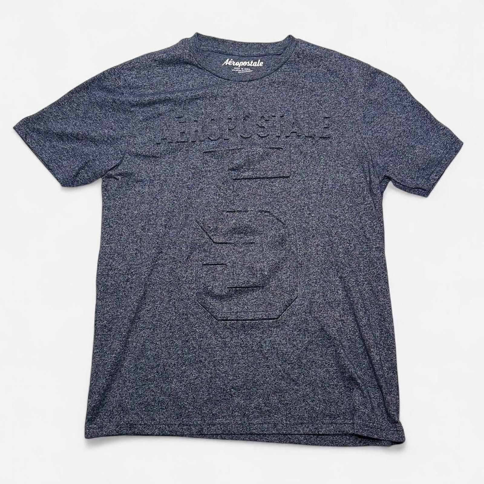 Aeropostale Aeropostale Navy Embossed Number Graphic Tee Men’s Large Size US L / EU 52-54 / 3 - 1 Thumbnail