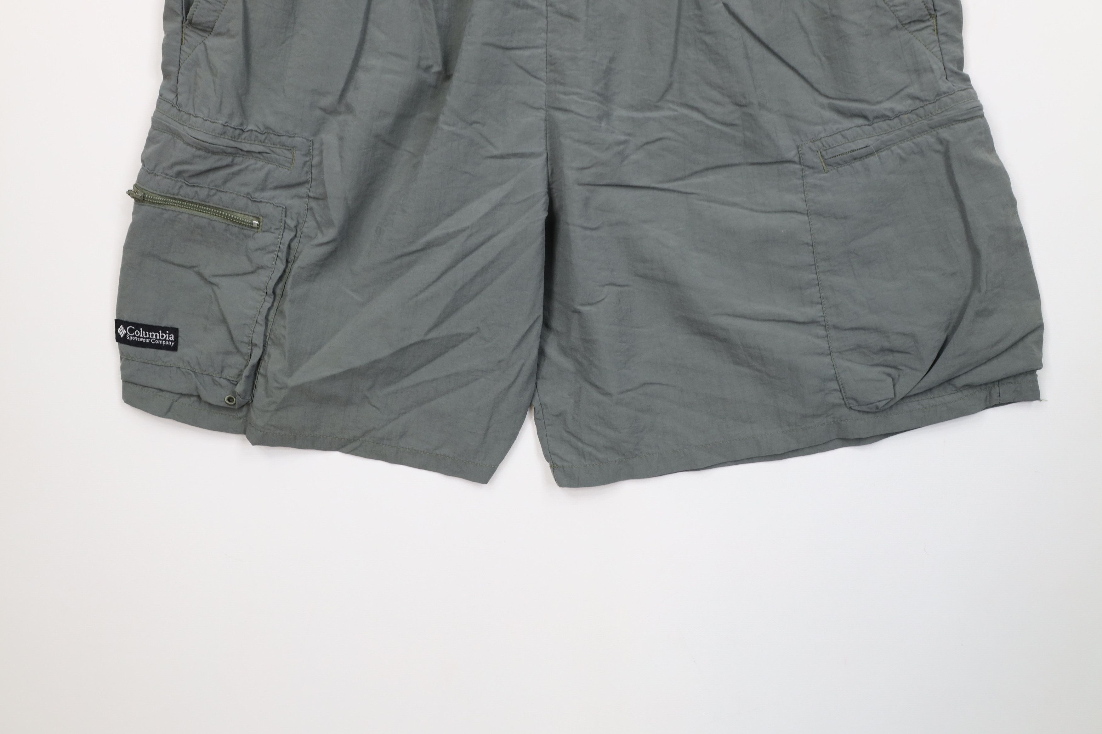Columbia Vintage 90s Columbia Spell Belted Lined Cargo Shorts Green Size US 34 / EU 50 - 4 Thumbnail