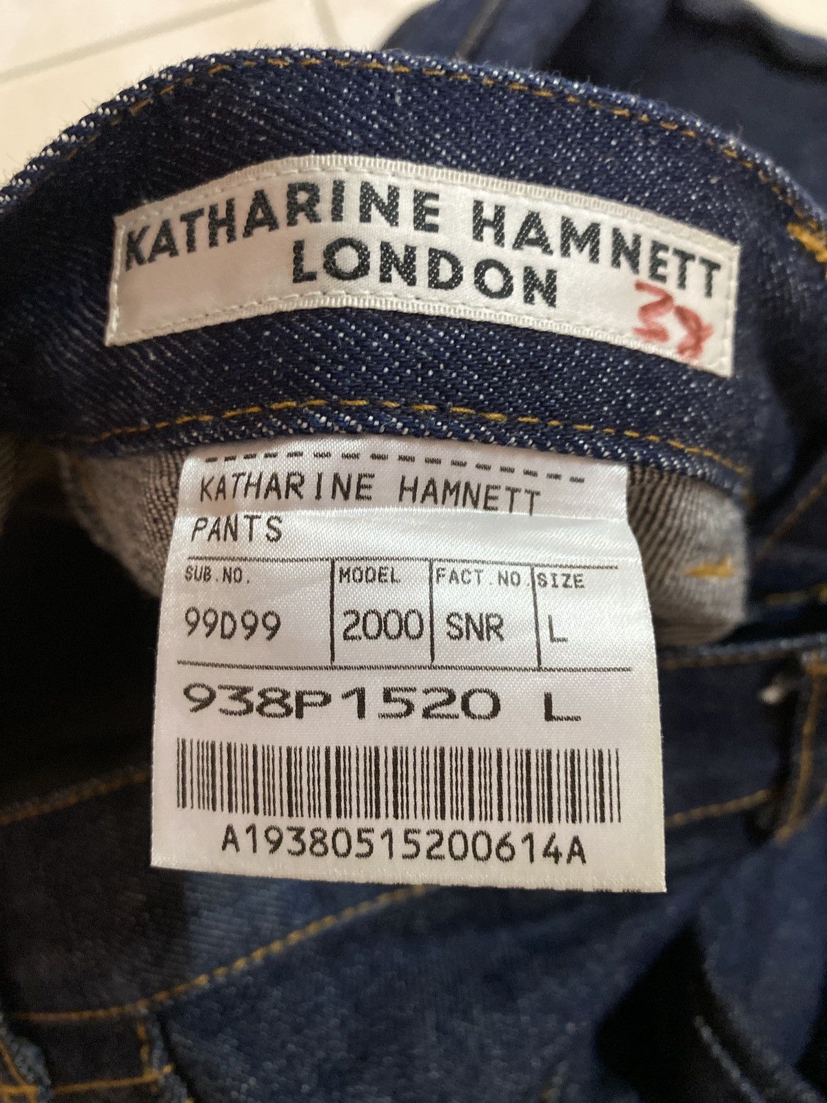 If Six Was Nine × Katharine Hamnett London × Vintage Flared Katharine Hamnet London Bell Bottom Denim Size US 30 / EU 46 - 17 Thumbnail
