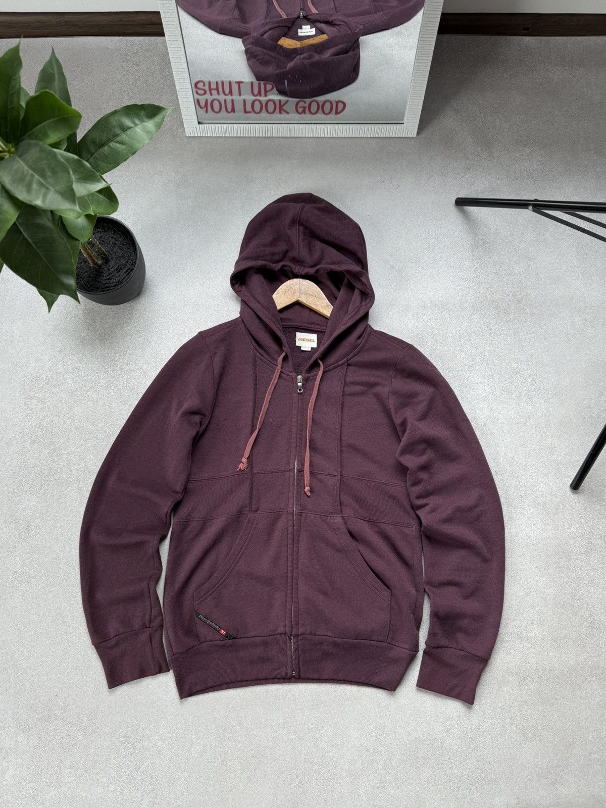 Diesel Diesel Full Zip Hoodie Men’s Vintage Y2K Hooded Pullover Size US S / EU 44-46 / 1 - 1 Thumbnail