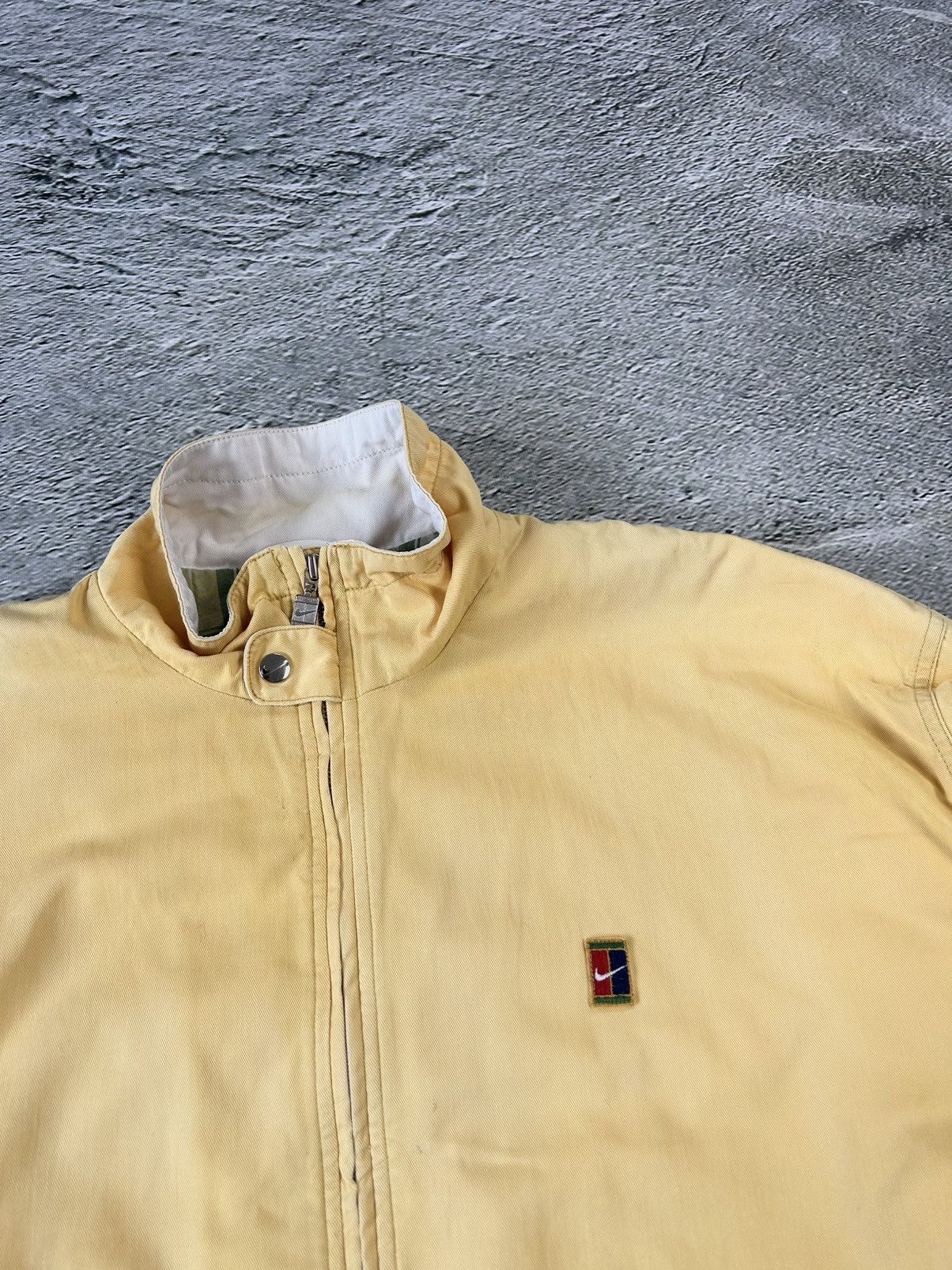 Nike × Vintage Nike Court jacket yellow vintage 90s Size US XL / EU 56 / 4 - 2 Thumbnail