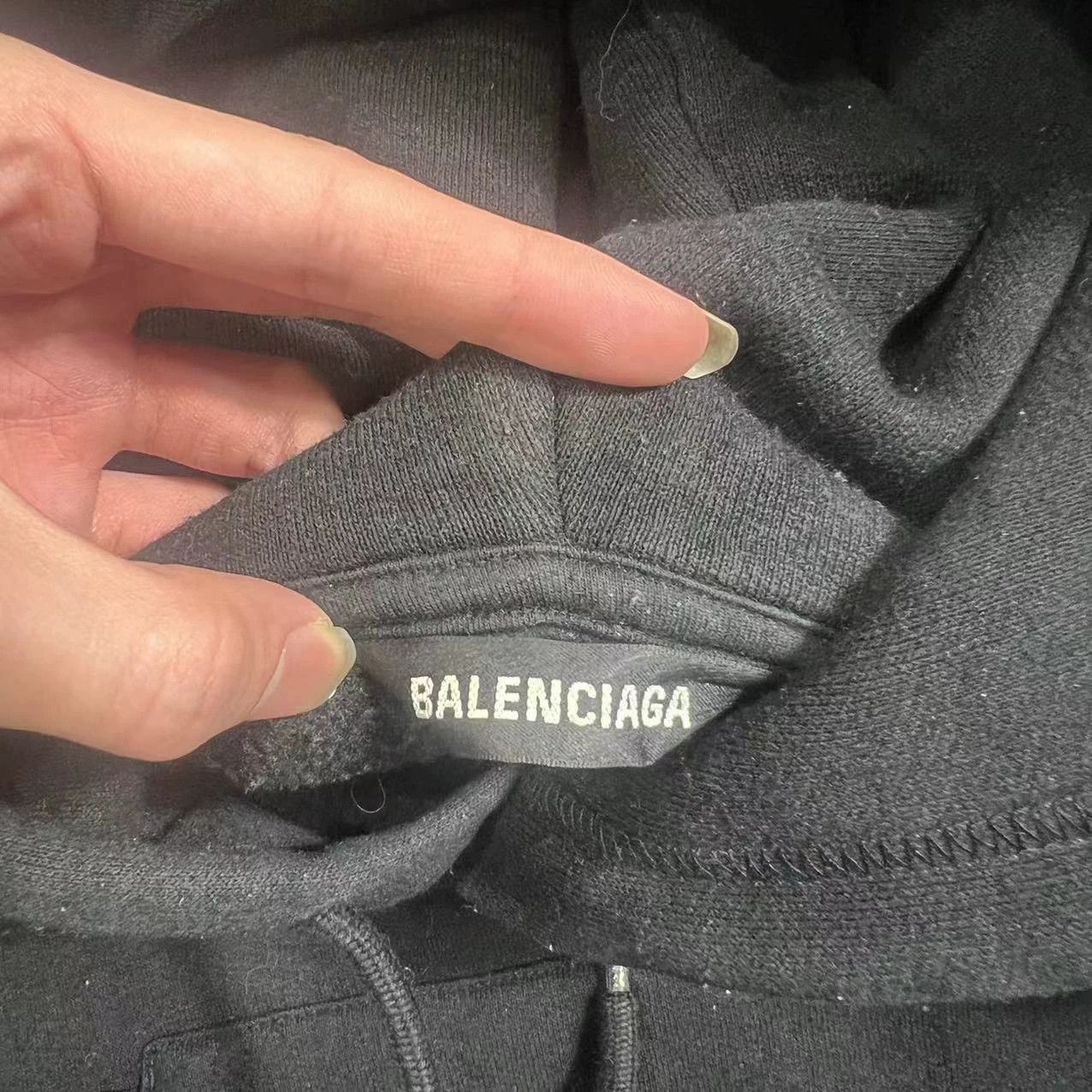 Balenciaga Balenciaga Black Hoodie-2507 Size US XL / EU 56 / 4 - 3 Thumbnail