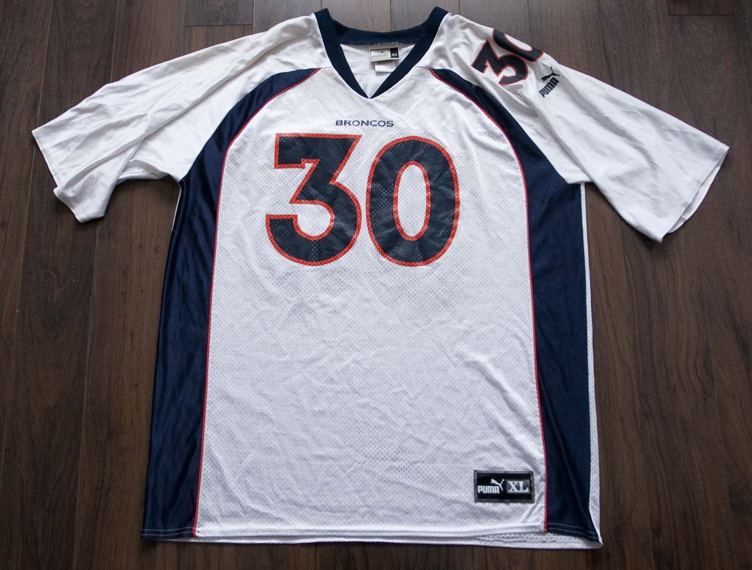 NFL Denver Broncos Terrell Davis Jersey Size XL Puma Vintage Size US XL / EU 56 / 4 - 2 Thumbnail