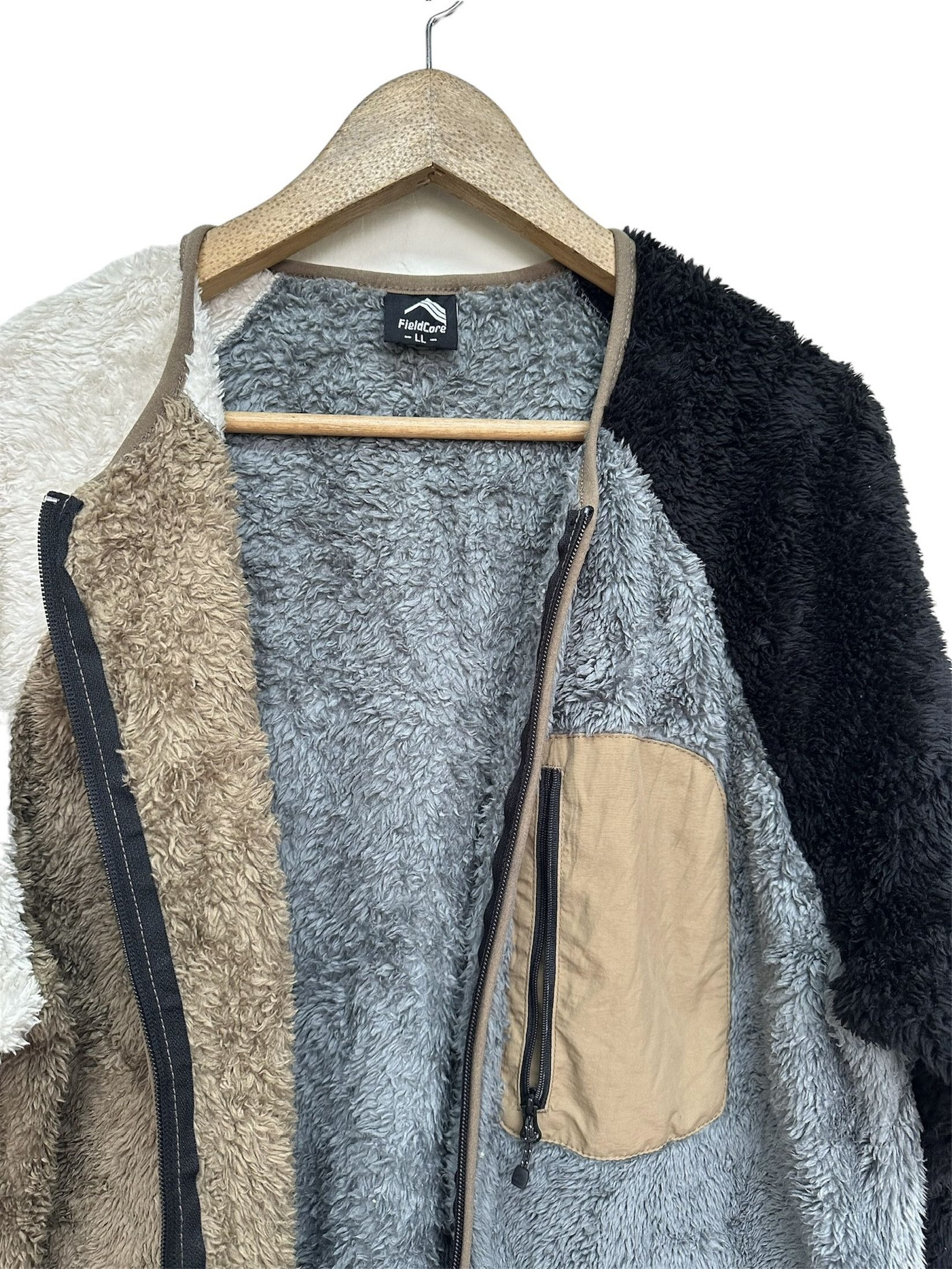 Japanese Brand Japanese Brand Fieldcore Colour Block Fleece Jacket Size US L / EU 52-54 / 3 - 5 Thumbnail