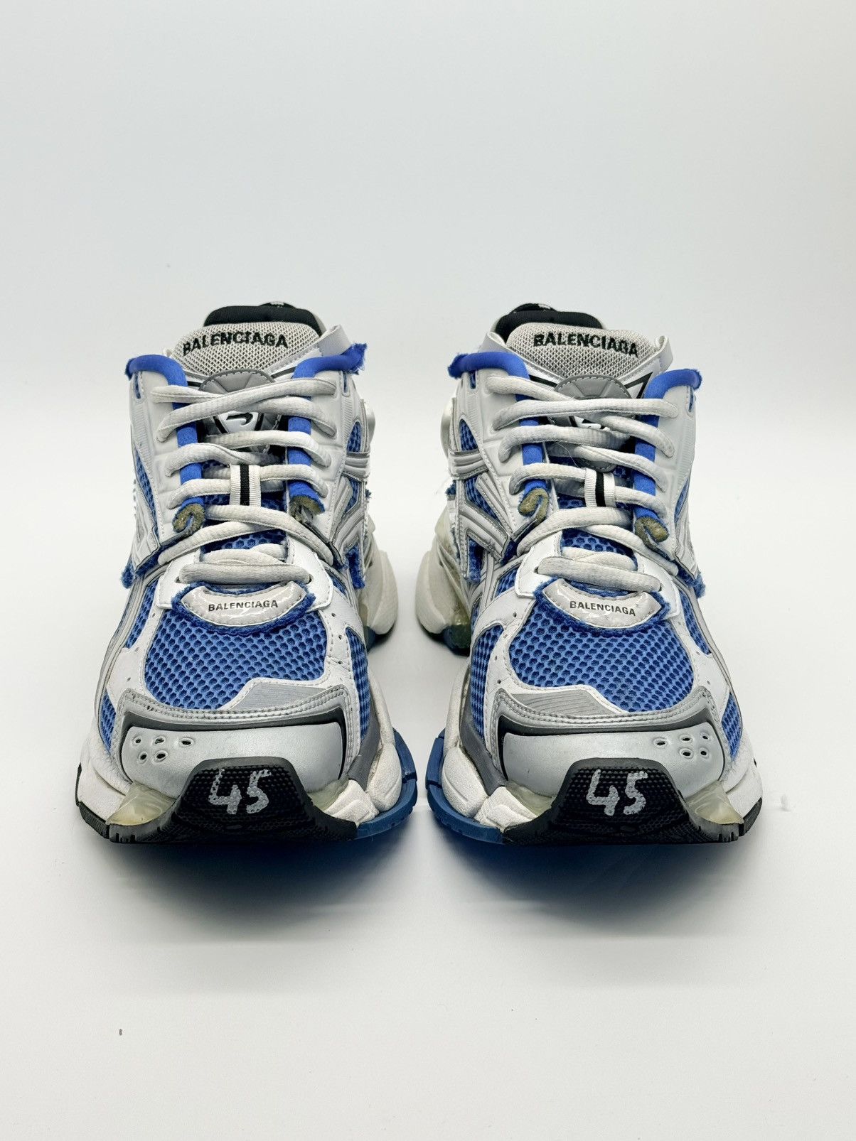 Balenciaga Size 12 - Balenciaga Runner Sneaker Blue Size US 12 / EU 45 - 4 Thumbnail