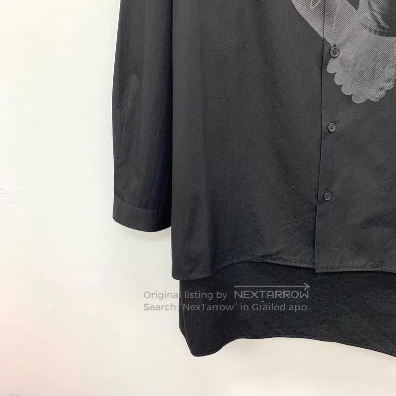Yohji Yamamoto Yohji Yamamoto Black classic hand-in-hand print cotton lap Size US M / EU 48-50 / 2 - 4 Thumbnail
