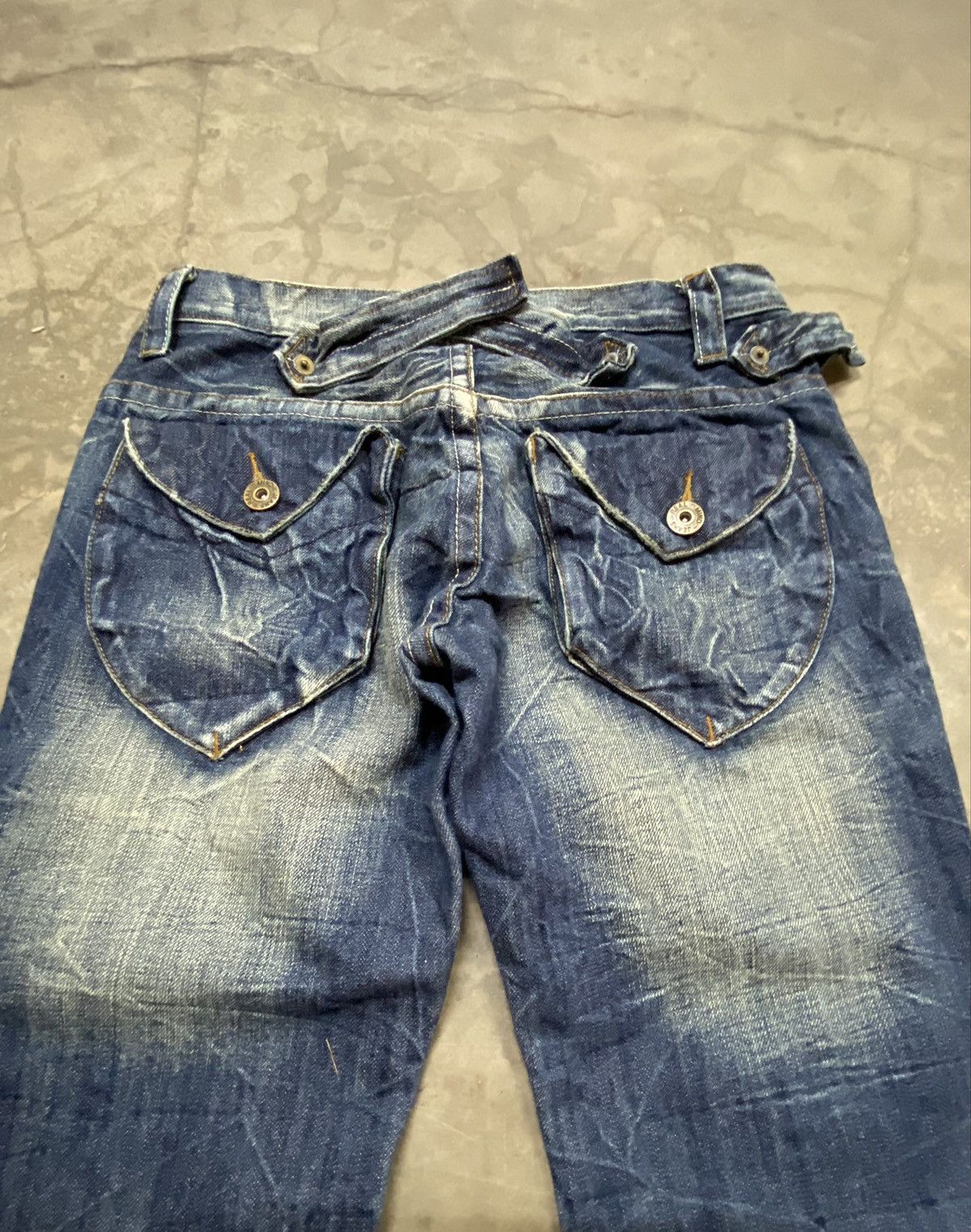 Japanese Brand × Jean × LOWBOX Flare Jeans Japanese Real Mind Low Rise Boot Cut Size US 31 - 8 Thumbnail