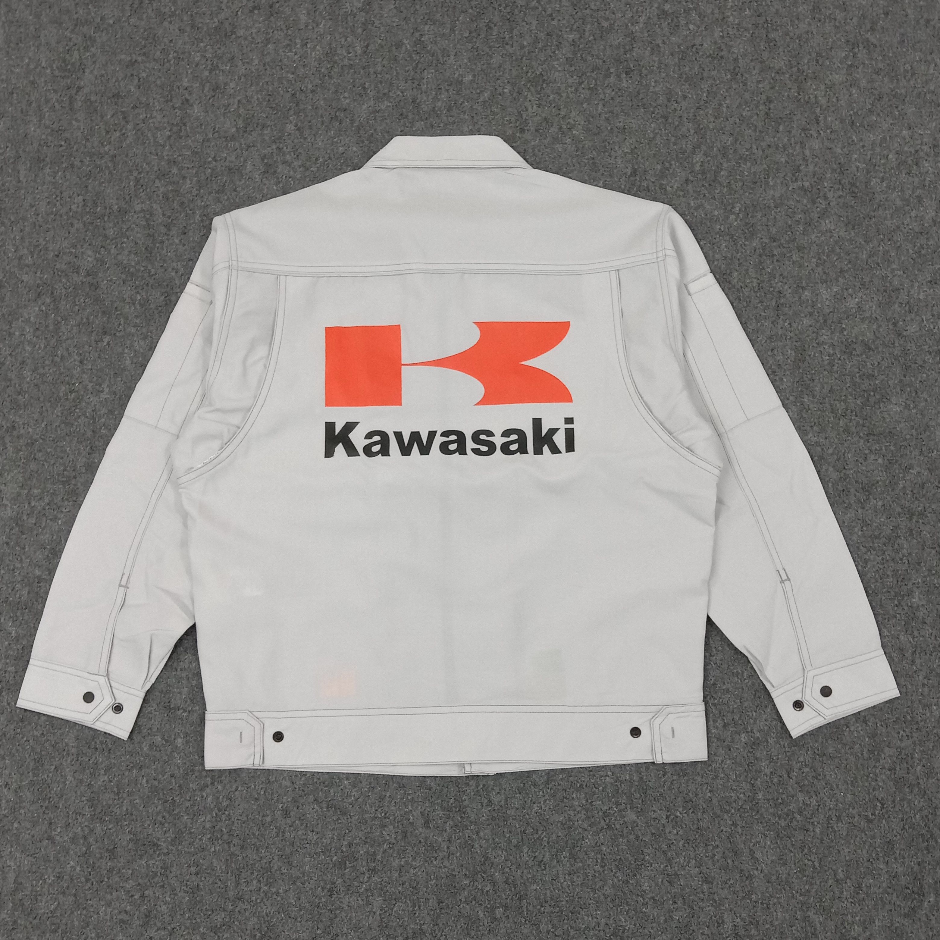 Japanese Brand × Vintage KAWASAKI Japanese Motorcycle Racing Custom Jacket Size US M / EU 48-50 / 2 - 1 Thumbnail