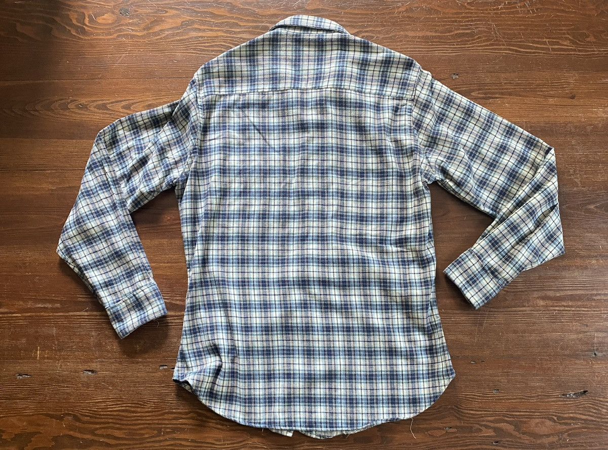 Levi's Vintage 70’s Levi’s White Tab Plaid Flannel Button Up Shirt Size US M / EU 48-50 / 2 - 13 Thumbnail