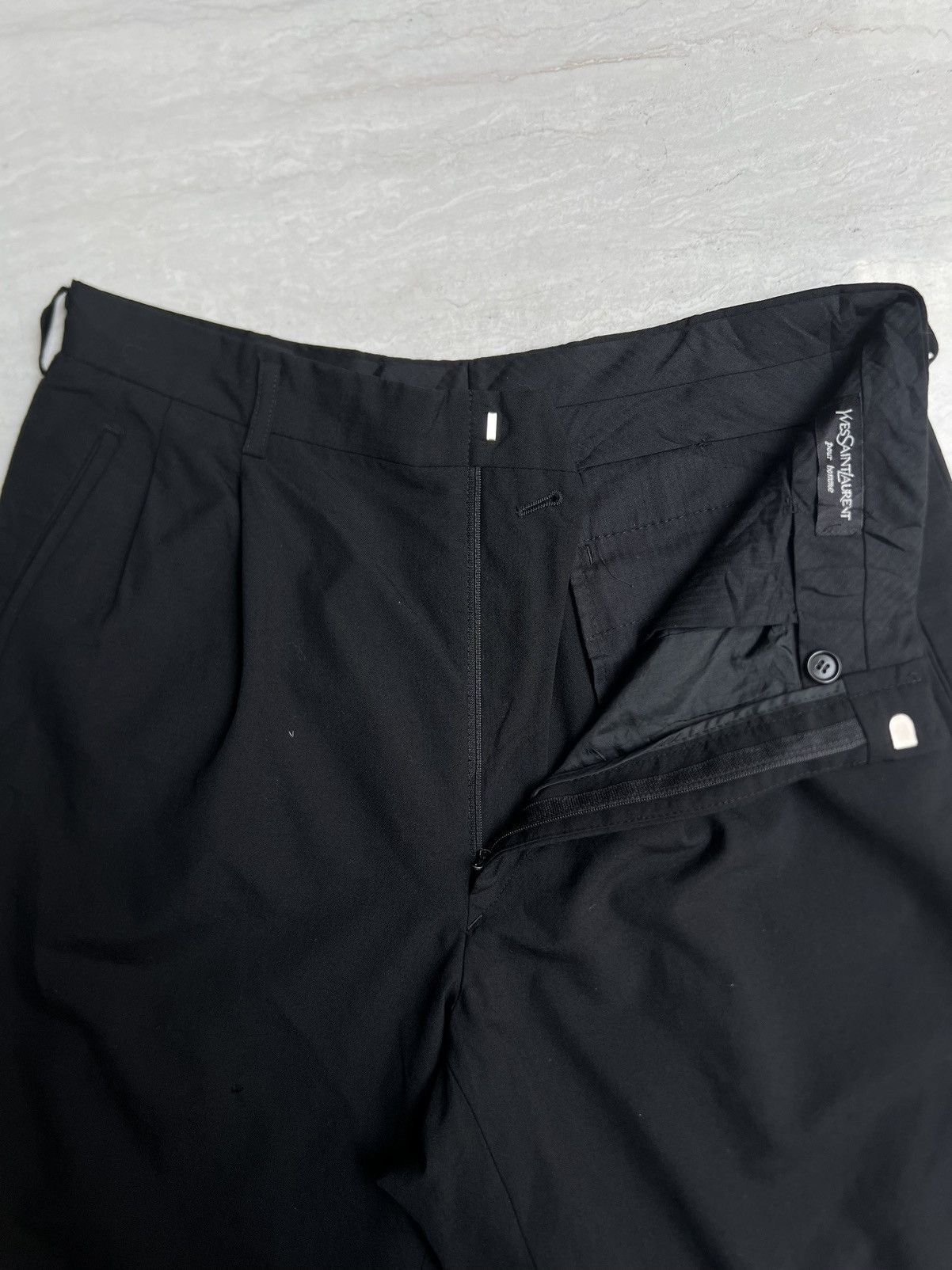 Yves Saint Laurent Yves Saint Laurent Pour Homme Black Pants Size US 28 / EU 44 - 3 Thumbnail