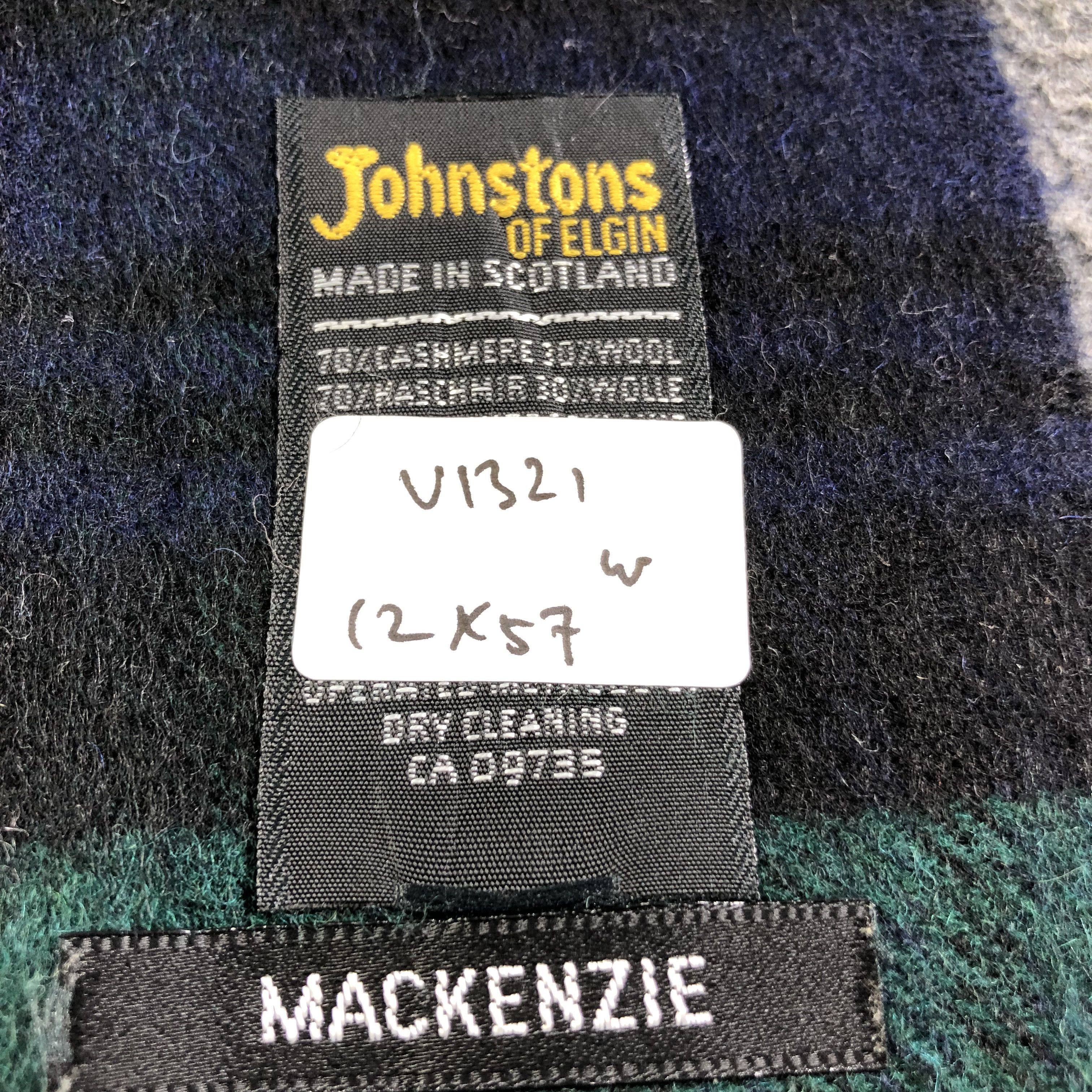 Johnstons Of Elgin Johnstons of Elgin Tartan Cashmere Scarf Muffler V1321 Size ONE SIZE - 12 Thumbnail