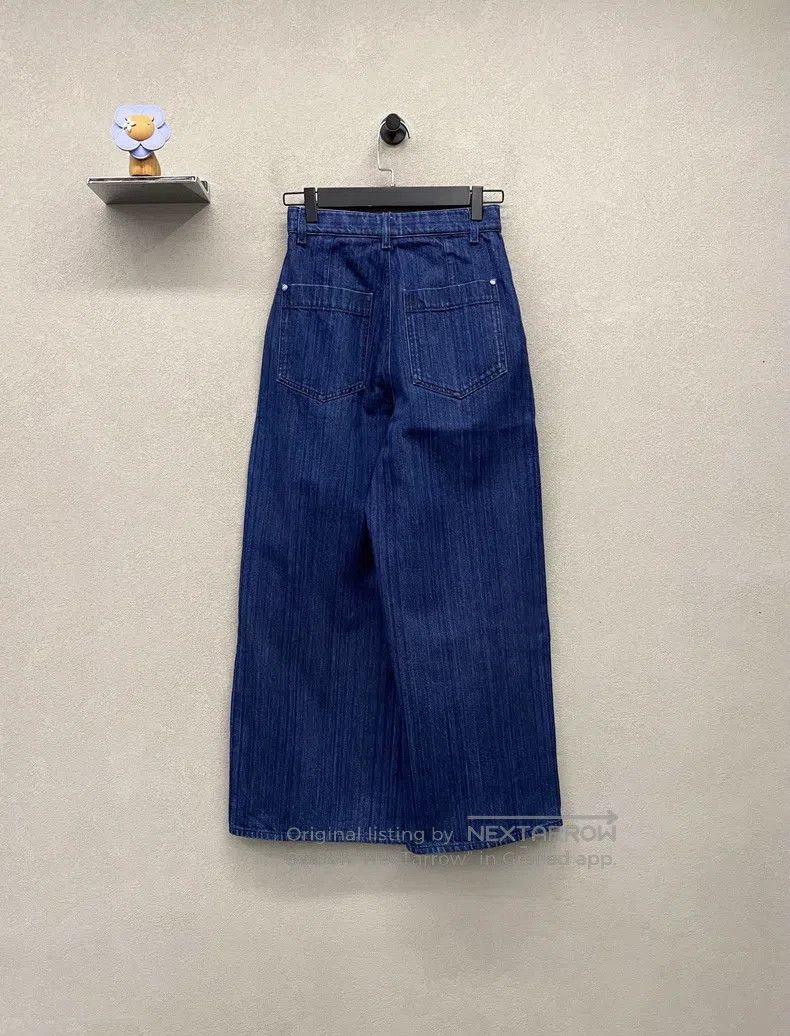 Chanel Chanel Dark blue wide-leg jeans Size 42" / US 20 - 2 Thumbnail