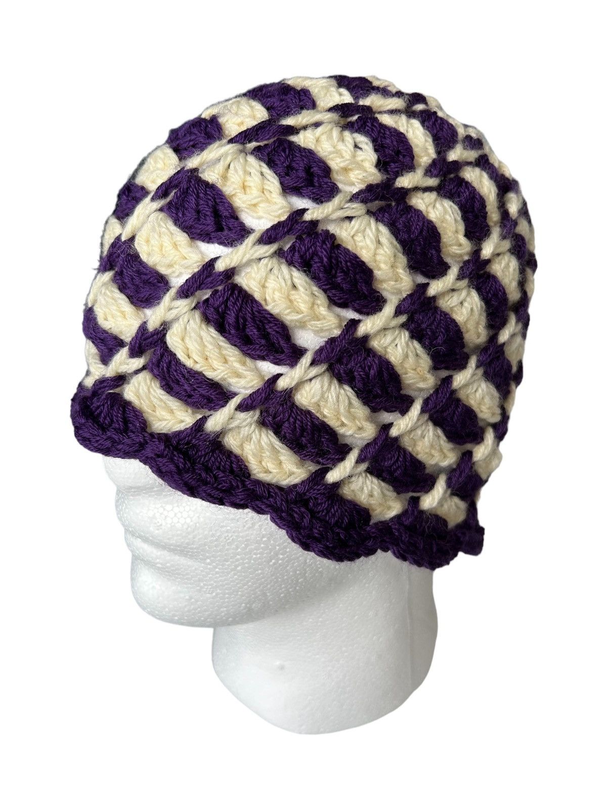 14th Addiction × Japanese Brand 💥Handmade Crochet knitted Beanie Hats Size ONE SIZE - 3 Thumbnail