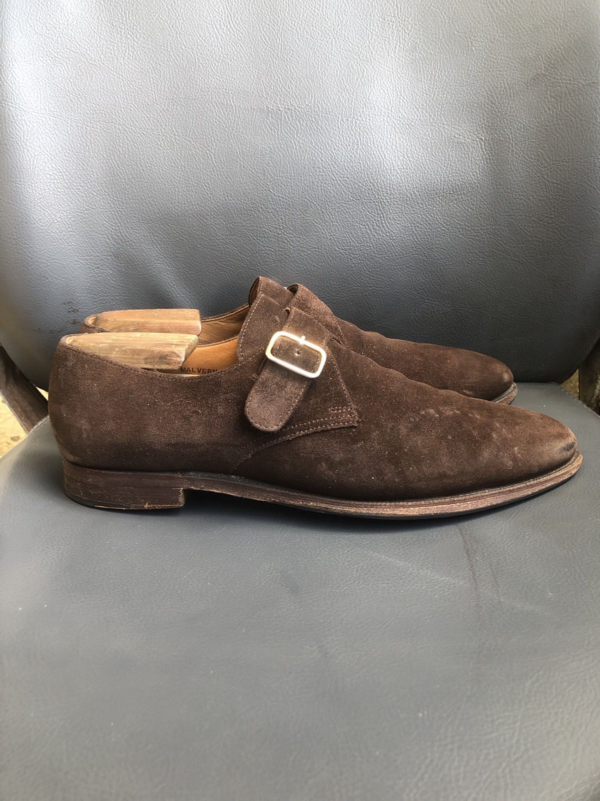 Crockett & Jones Crockett & Jones Malvern Brown Suede Men’s Shoes Sz UK 7.5 E Size US 7.5 / EU 40-41 - 5 Thumbnail