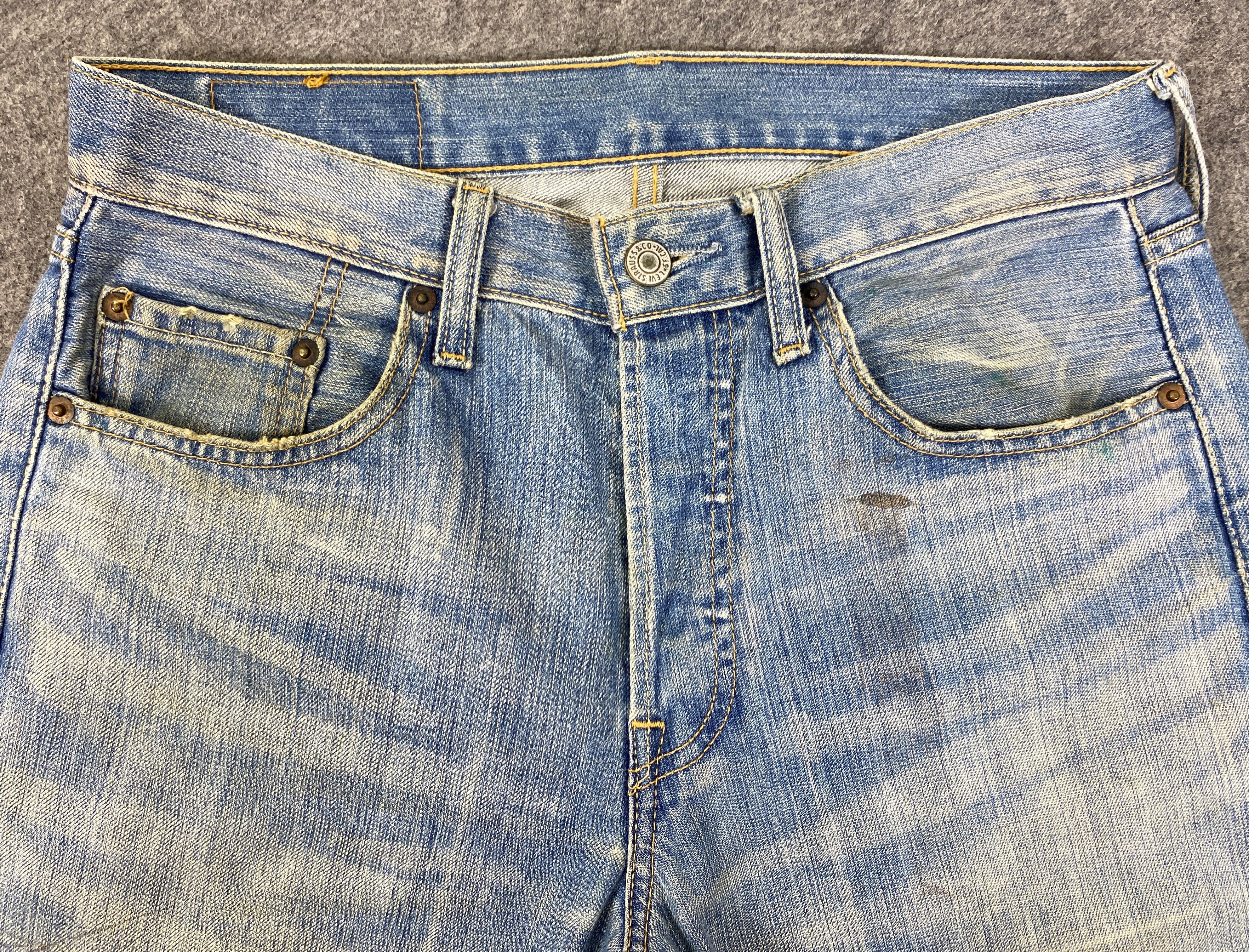 Levi's Faded Blue Vintage Levis 501 Jeans 30x29 - JN3132 Size US 30 / EU 46 - 3 Thumbnail