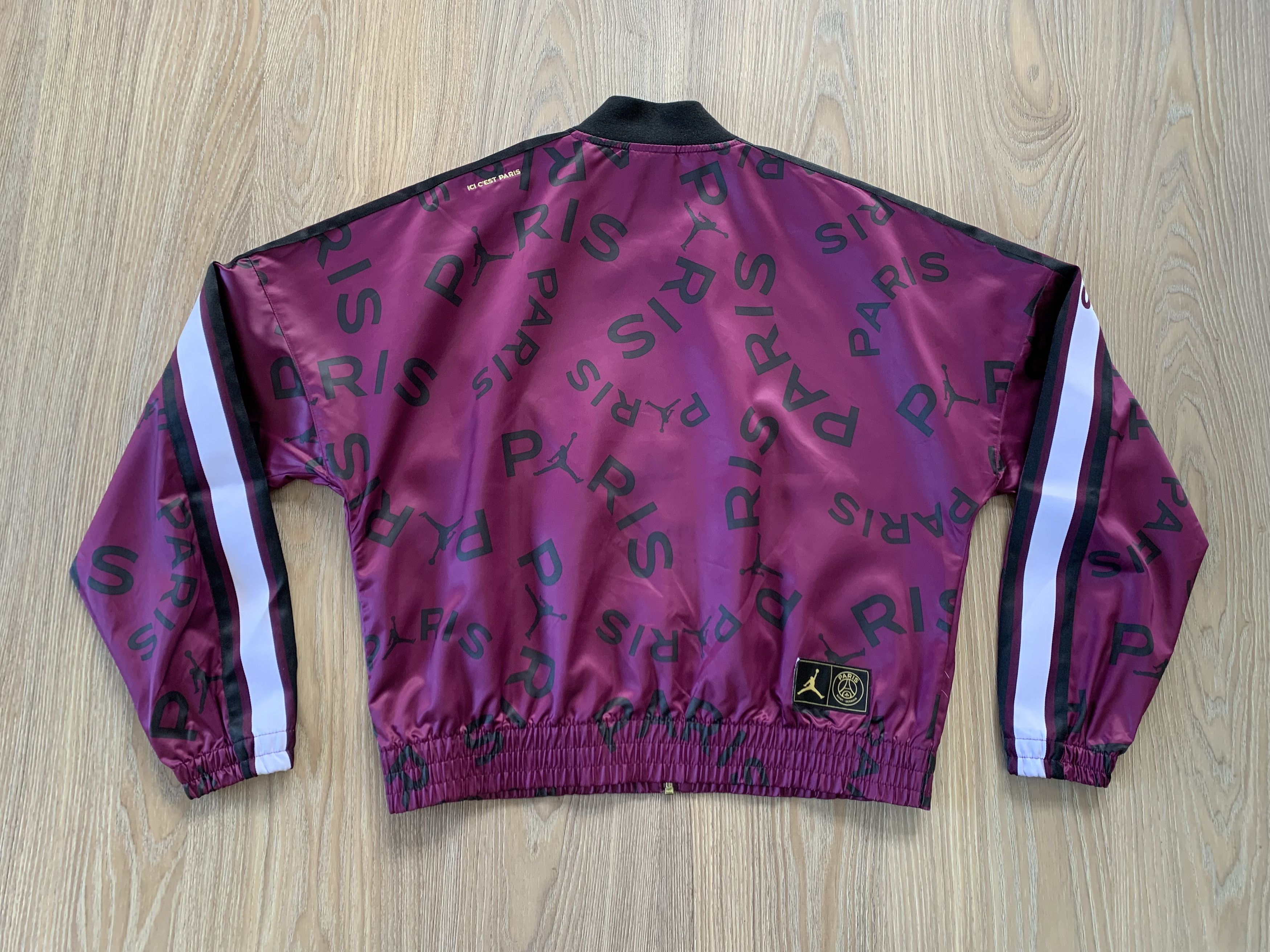 Jordan Brand Nike Air Jordan Paris Saint-Germain Women's Burgundy Jacket Size S / US 4 / IT 40 - 3 Thumbnail