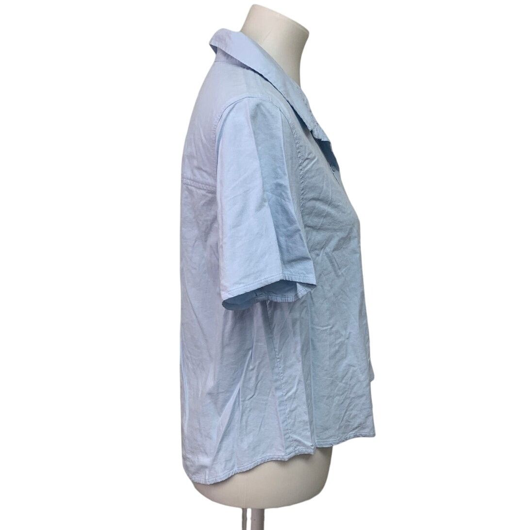 American Eagle Outfitters New American Eagle Womens Medium Collared Button Up Shirt Size M / US 6-8 / IT 42-44 - 3 Thumbnail