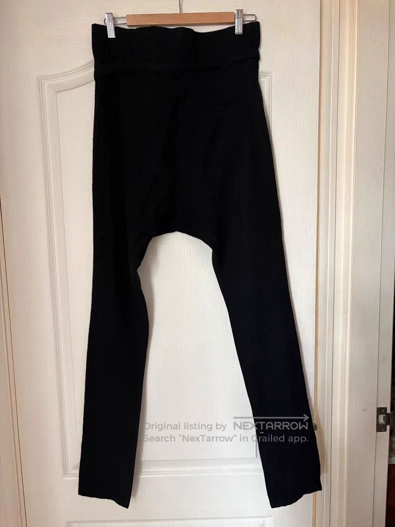 Ann Demeulemeester Ann Demeulemeester Black wool trousers with belt design, l Size 25" / US 0 / IT 36 - 2 Thumbnail