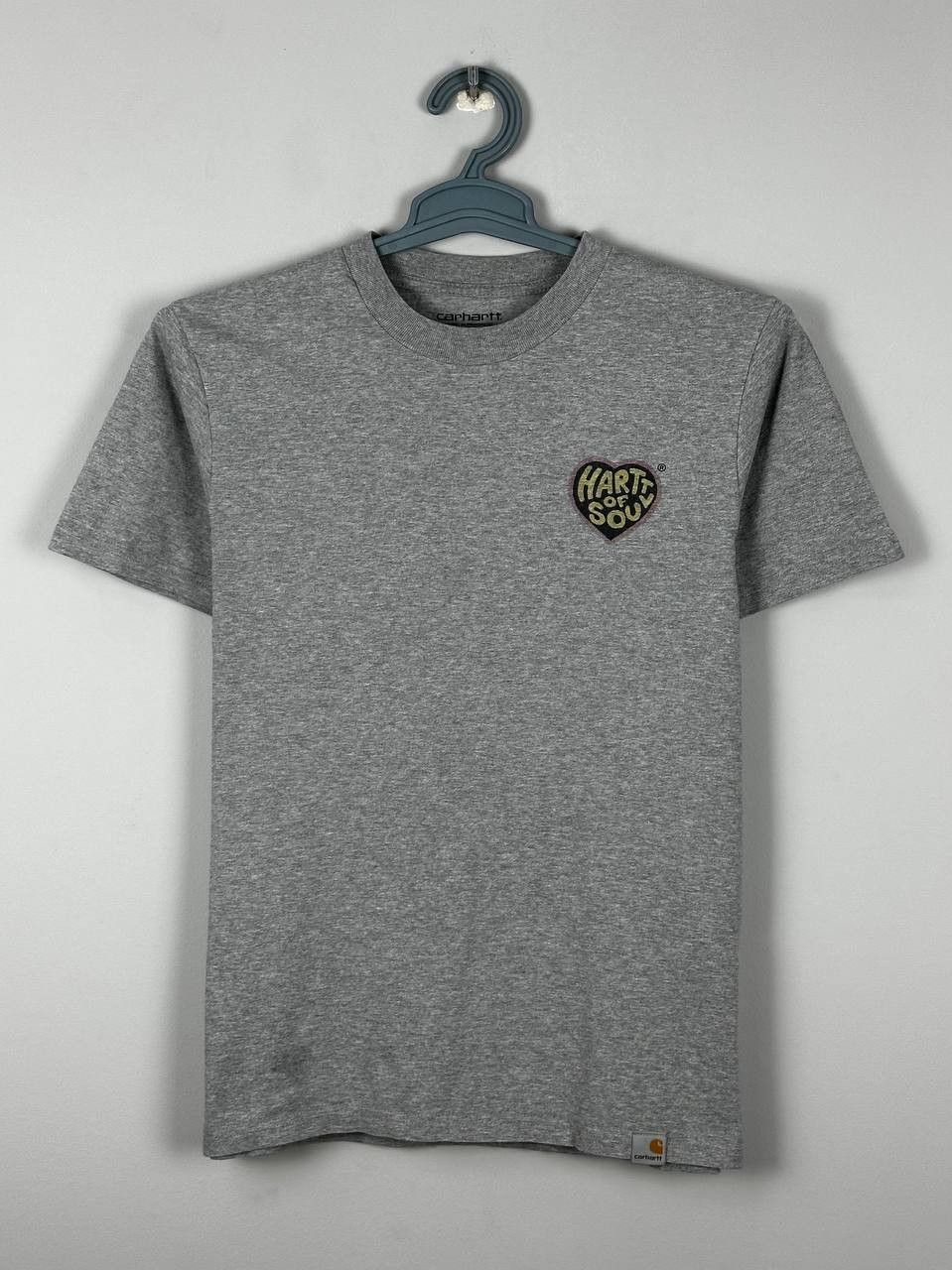 Carhartt Wip Carhartt WIP Grey Heart Big Logo T Shirt Size US XS / EU 42 / 0 - 2 Thumbnail