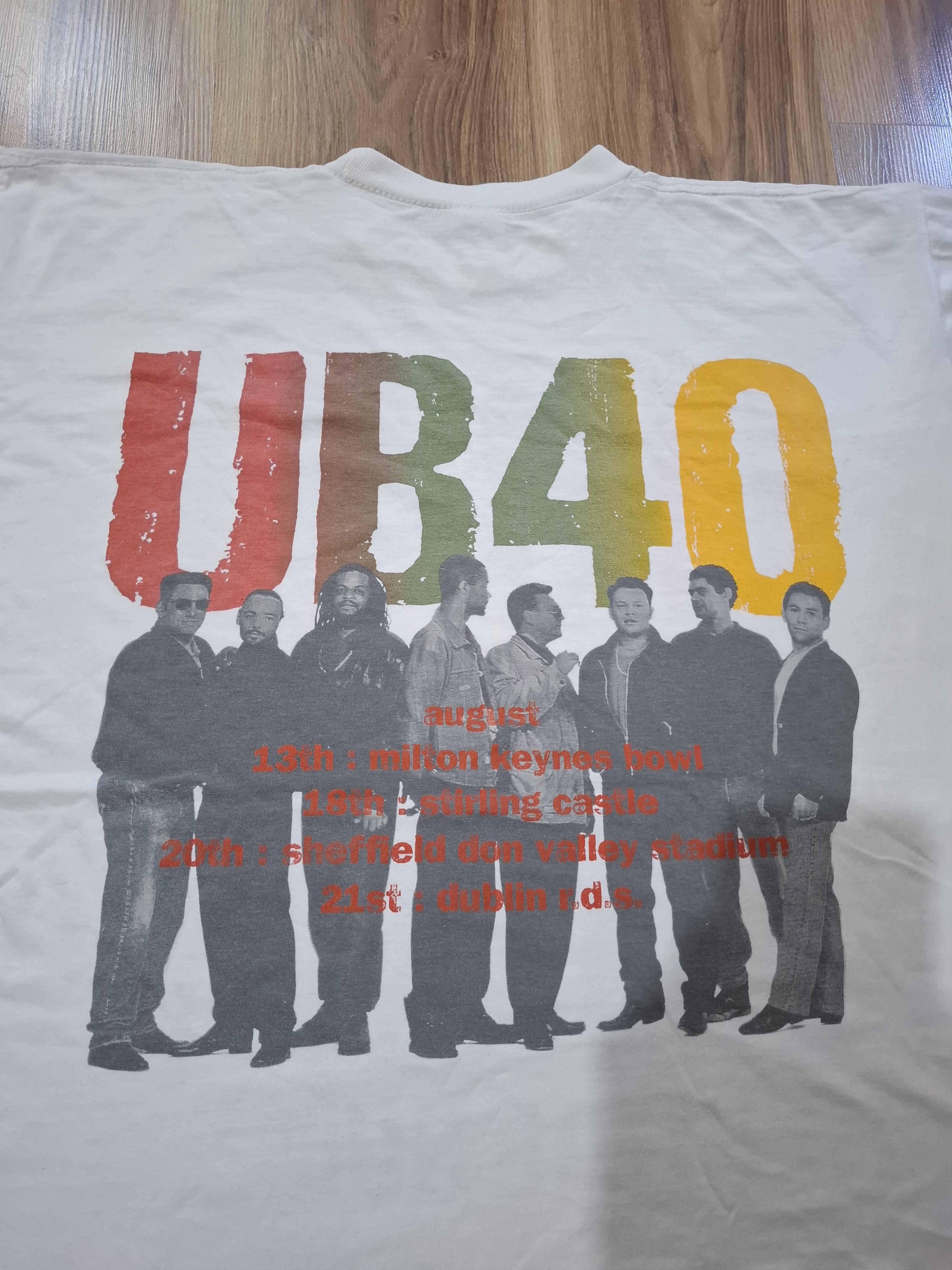 Band Tees 1994 vintage UB40 Reagge Summer T-Shirt single stitch Size US L / EU 52-54 / 3 - 5 Thumbnail