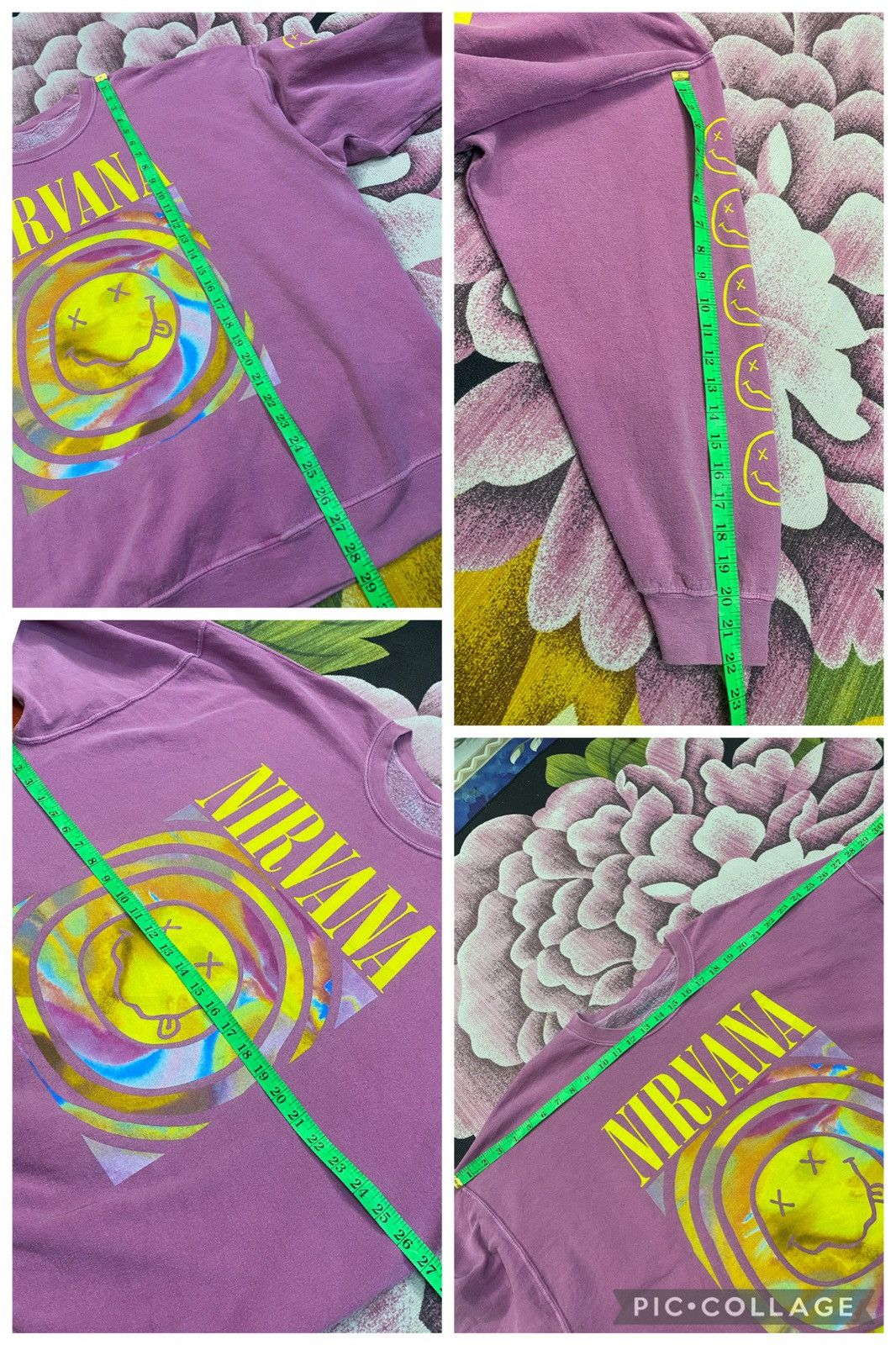 Band Tees Rare Color ❗️Y2K Nirvana Big Smile Print Sweatshirt Size US XL / EU 56 / 4 - 6 Thumbnail