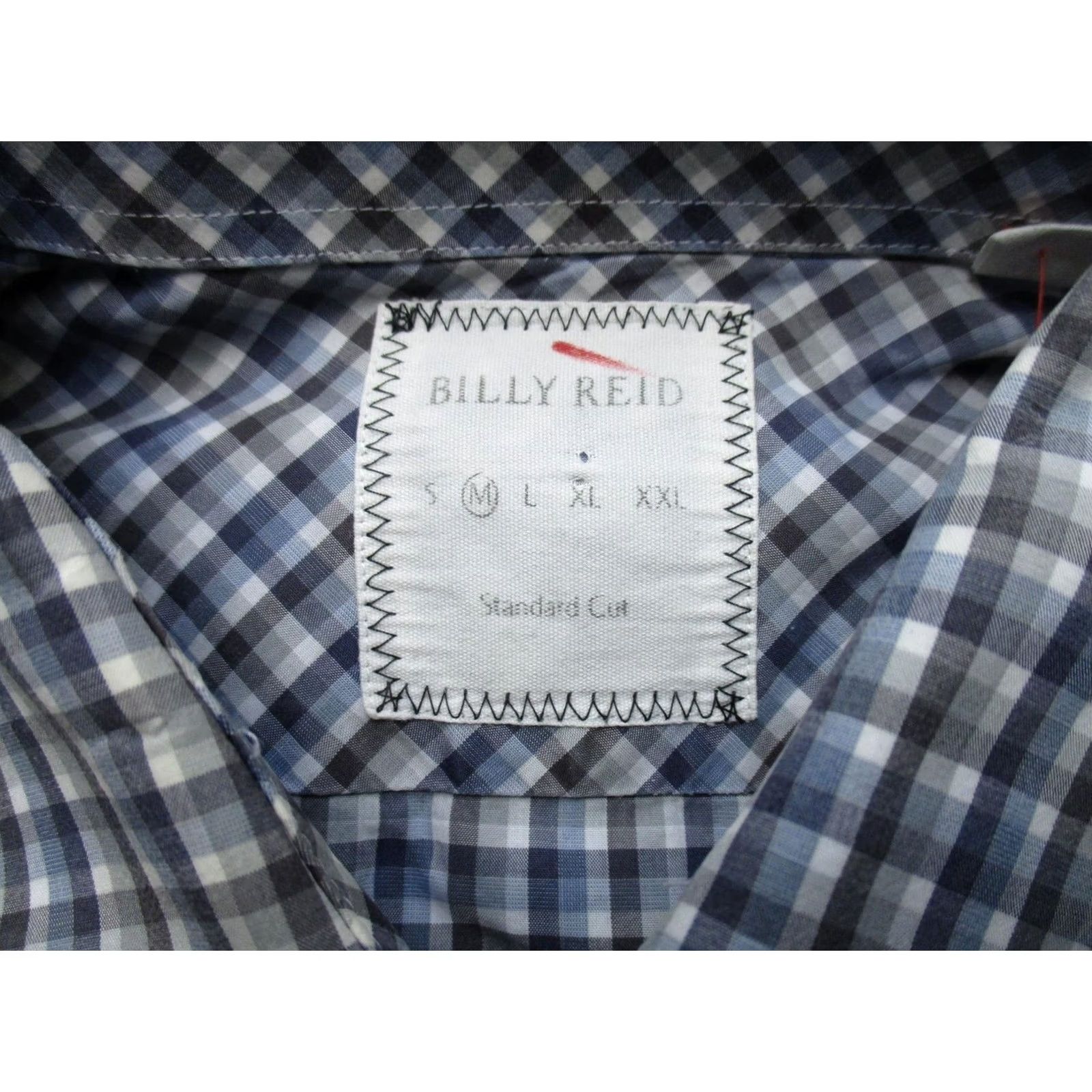 Billy Reid Billy Reid Shirt Mens M Blue Check Long Sleeve Button-Up Cotton Casual Size US M / EU 48-50 / 2 - 3 Thumbnail