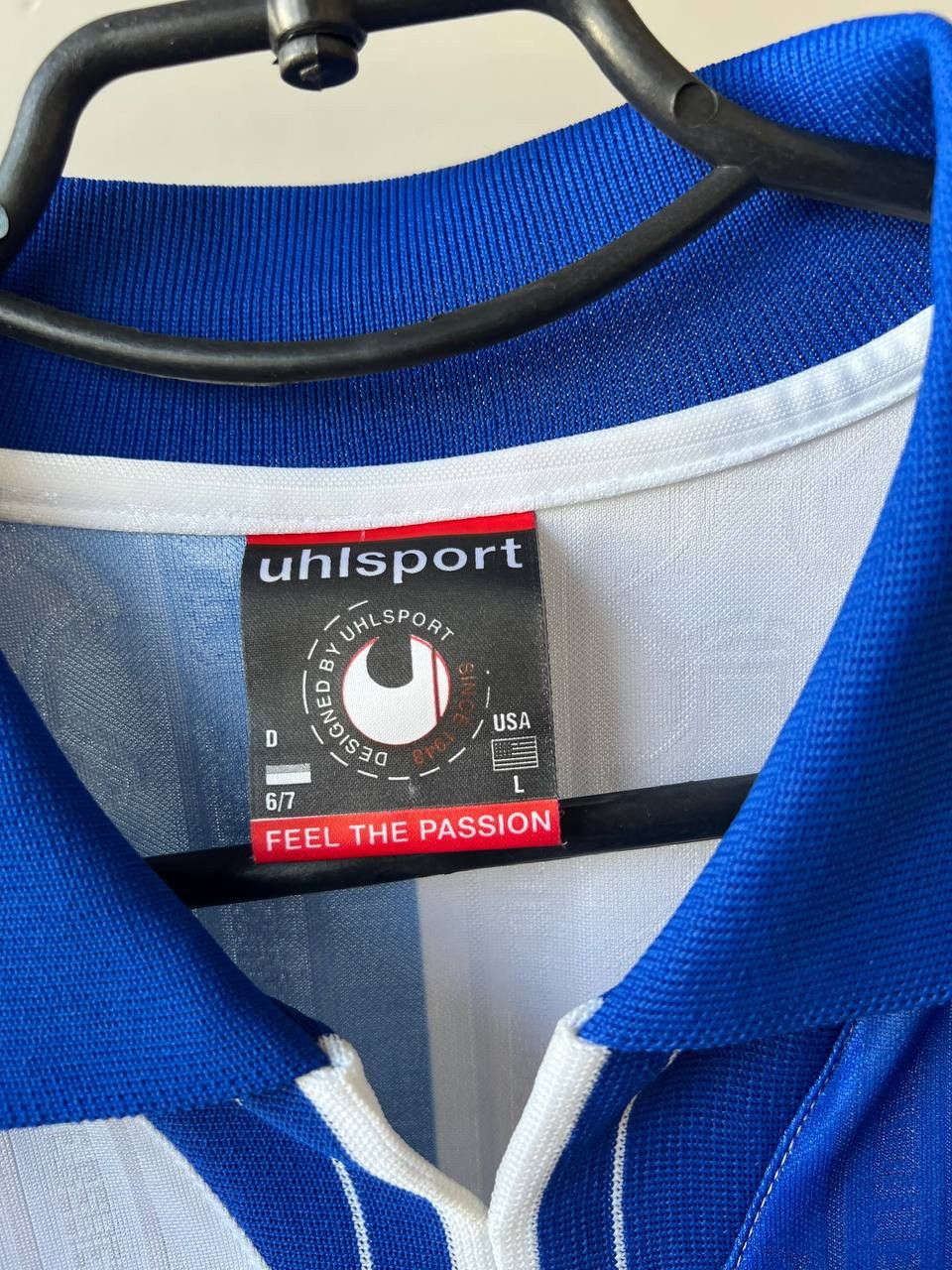 Vintage VERY RARE! 1998/2000 BLACKBURN ROVERS SIGNED UHLSPORT JERSEY Size US L / EU 52-54 / 3 - 8 Thumbnail