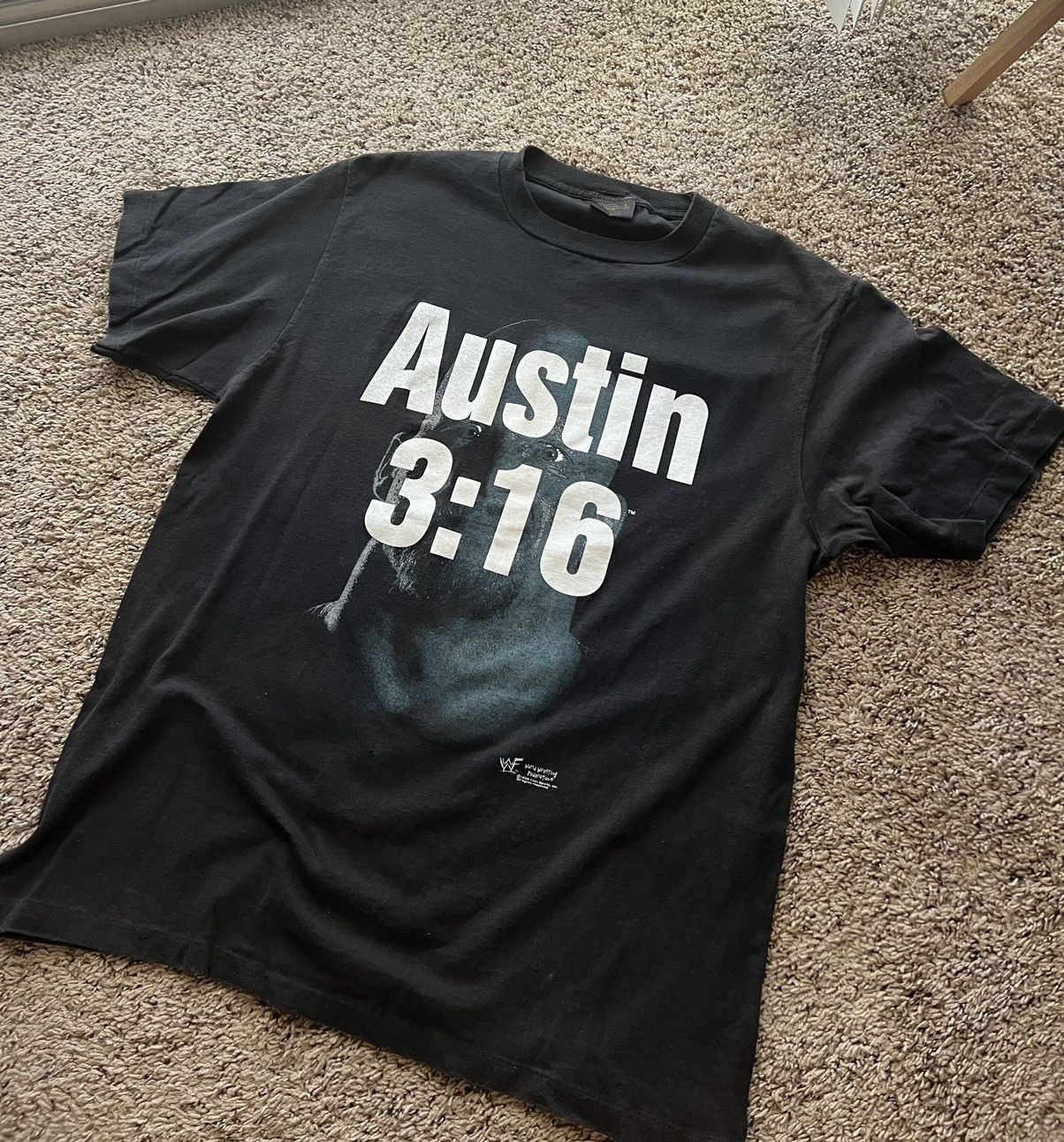 Vintage × WWE × WWF Vintage Austin 3:16 1998 t shirt big face made in USA Size US L / EU 52-54 / 3 - 1 Thumbnail