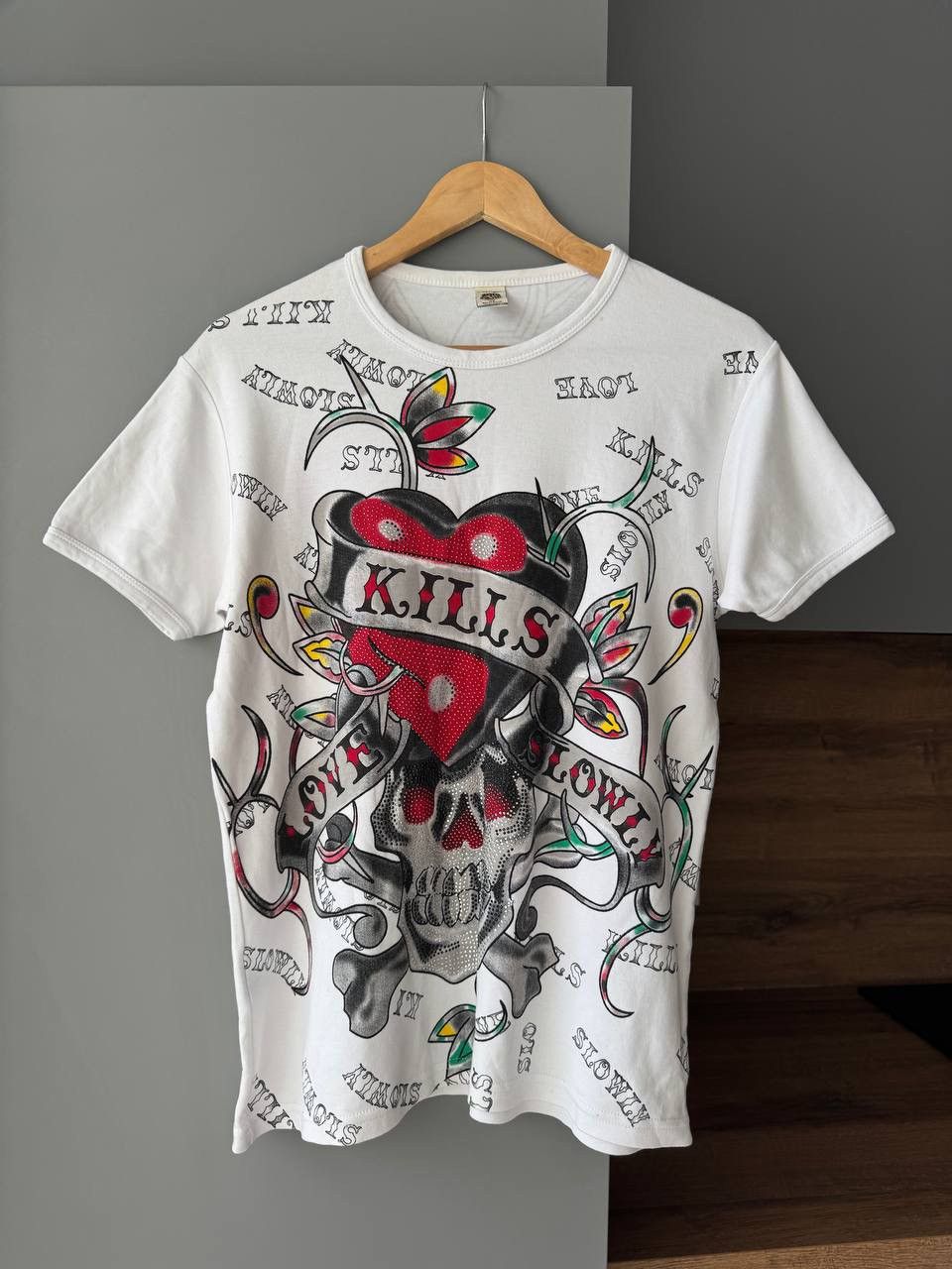 Christian Audigier Christian Audigier 2000s Panther & roses Roses Rhinestone Size US M / EU 48-50 / 2 - 1 Thumbnail