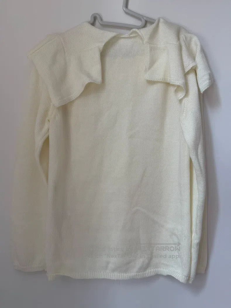 Comme des Garcons Comme Des Garcons Ivory Off-Shoulder Big Collar Sweater Size XS / US 0-2 / IT 36-38 - 3 Thumbnail