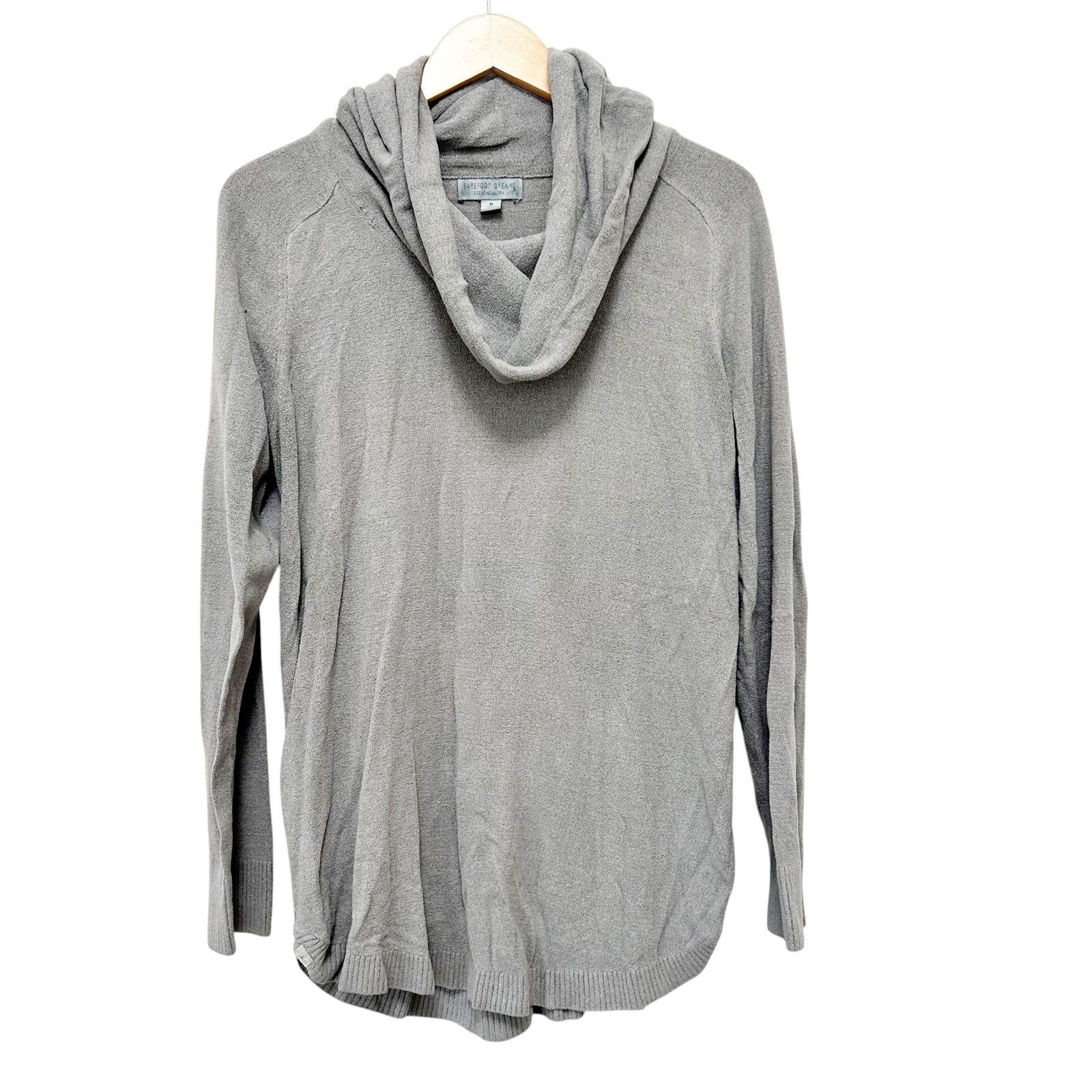 Other Barefoot Cozy Chic Ultra Light Gray Cowl Neck Sweater Sz M Size M / US 6-8 / IT 42-44 - 1 Thumbnail