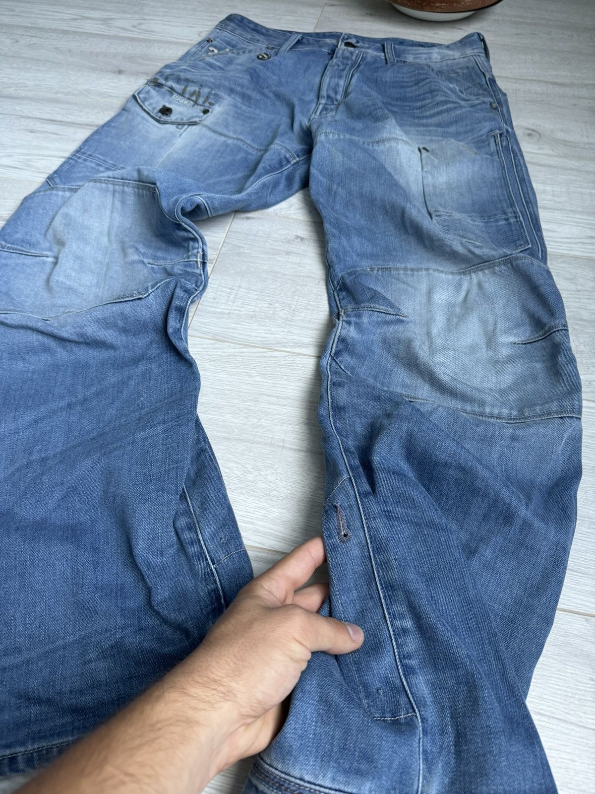 G-Star × Vintage Vintage jeans G Star Raw double knee denim pants Size US 32 / EU 48 - 2 Thumbnail
